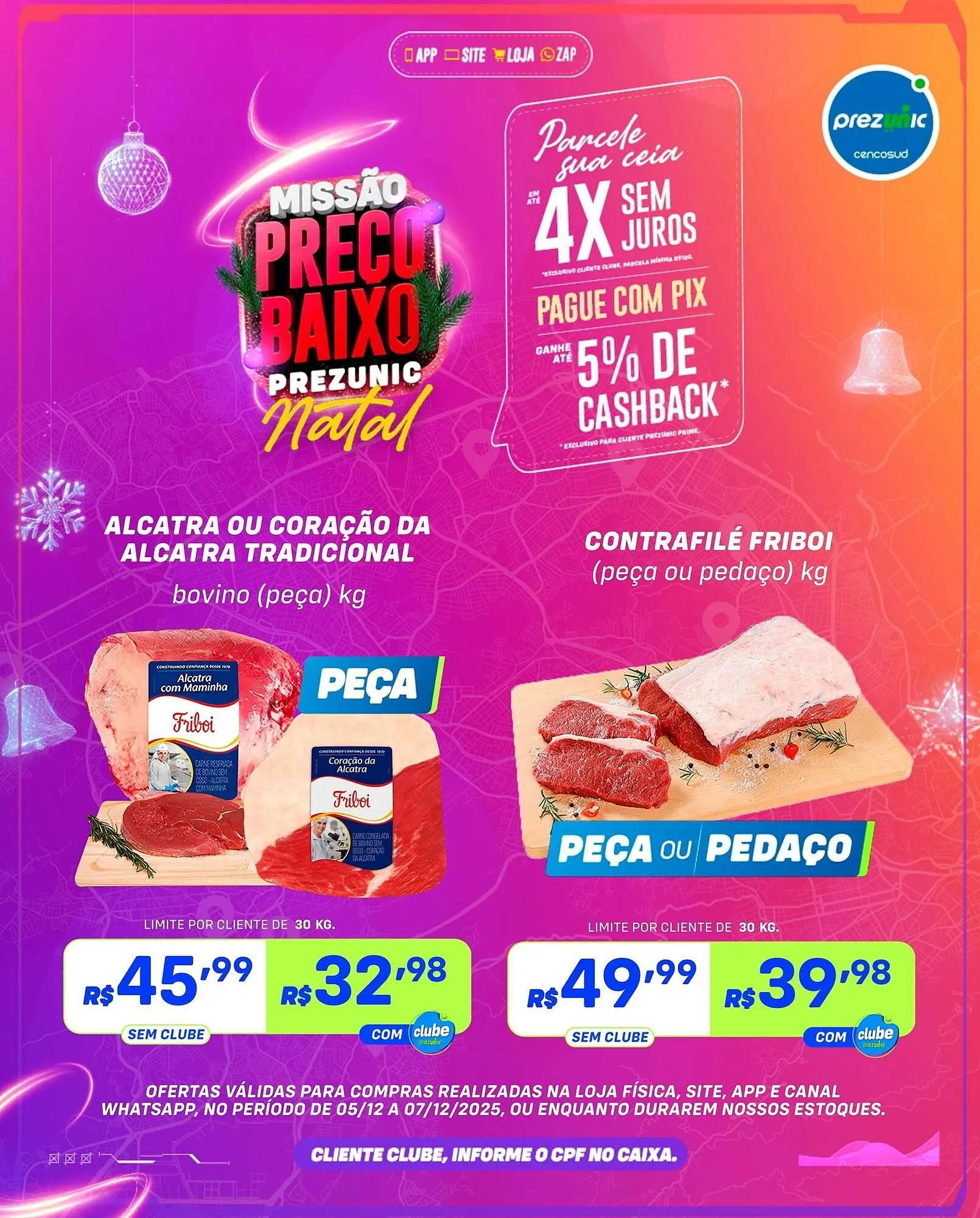 Encarte de Encarte Prezunic 5 de dezembro até 7 de dezembro 2025 - Pagina 1