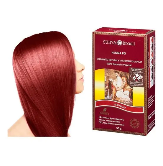 Henna Surya Indian Vermelho 50g