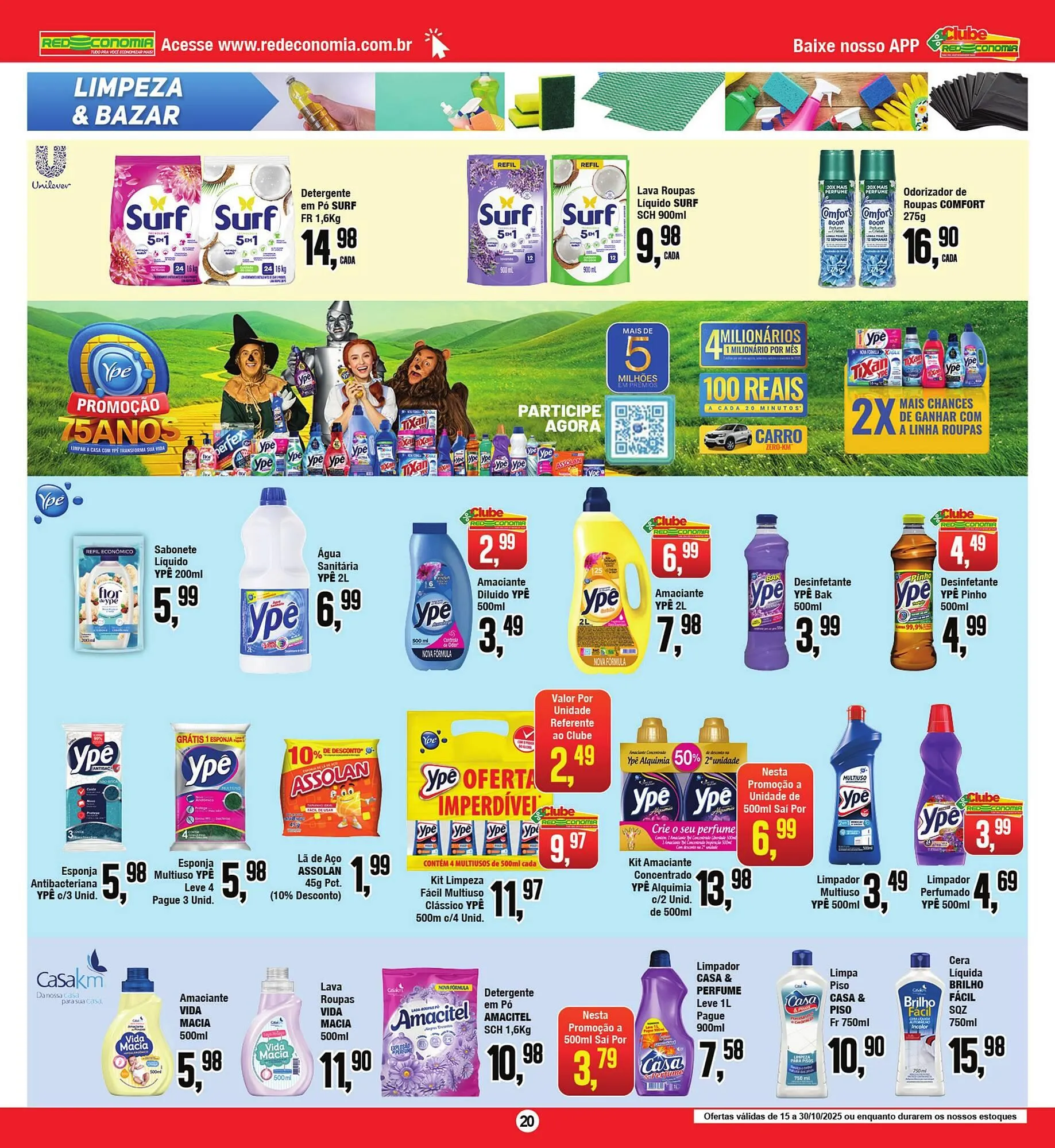 Encarte de Encarte Rede Economia 15 de outubro até 30 de outubro 2025 - Pagina 20