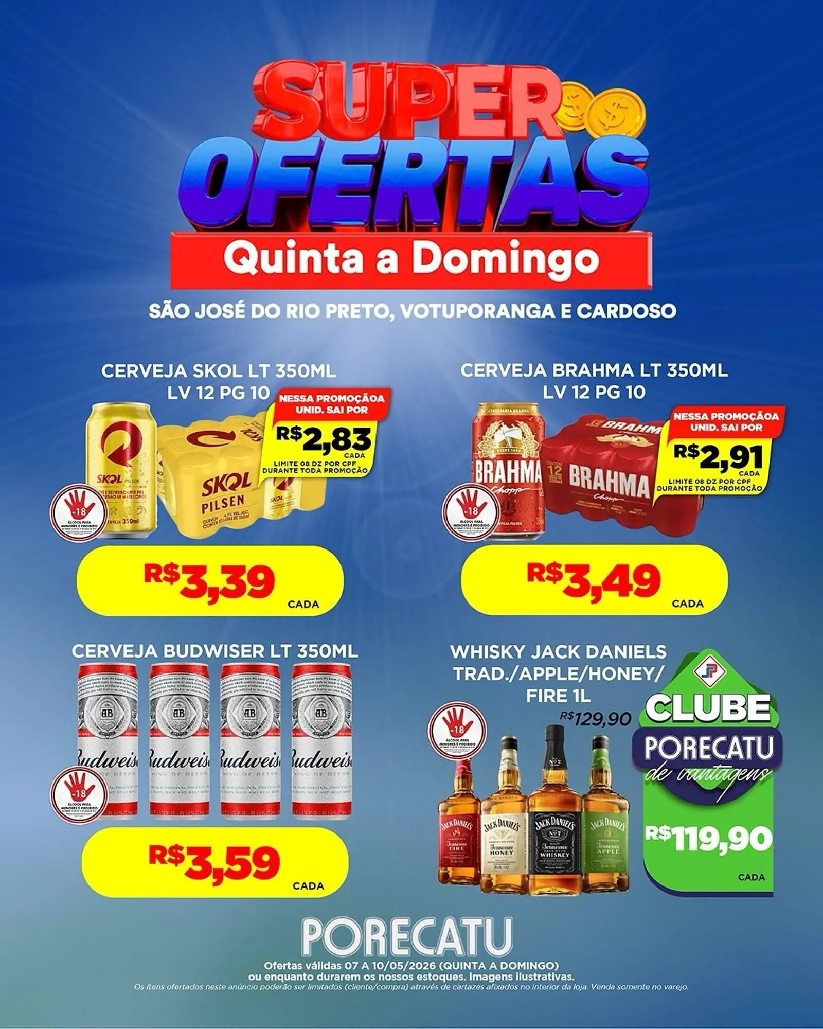 Encarte de Catálogo Supermercado Porecatu 7 de maio até 10 de maio 2026 - Pagina 3