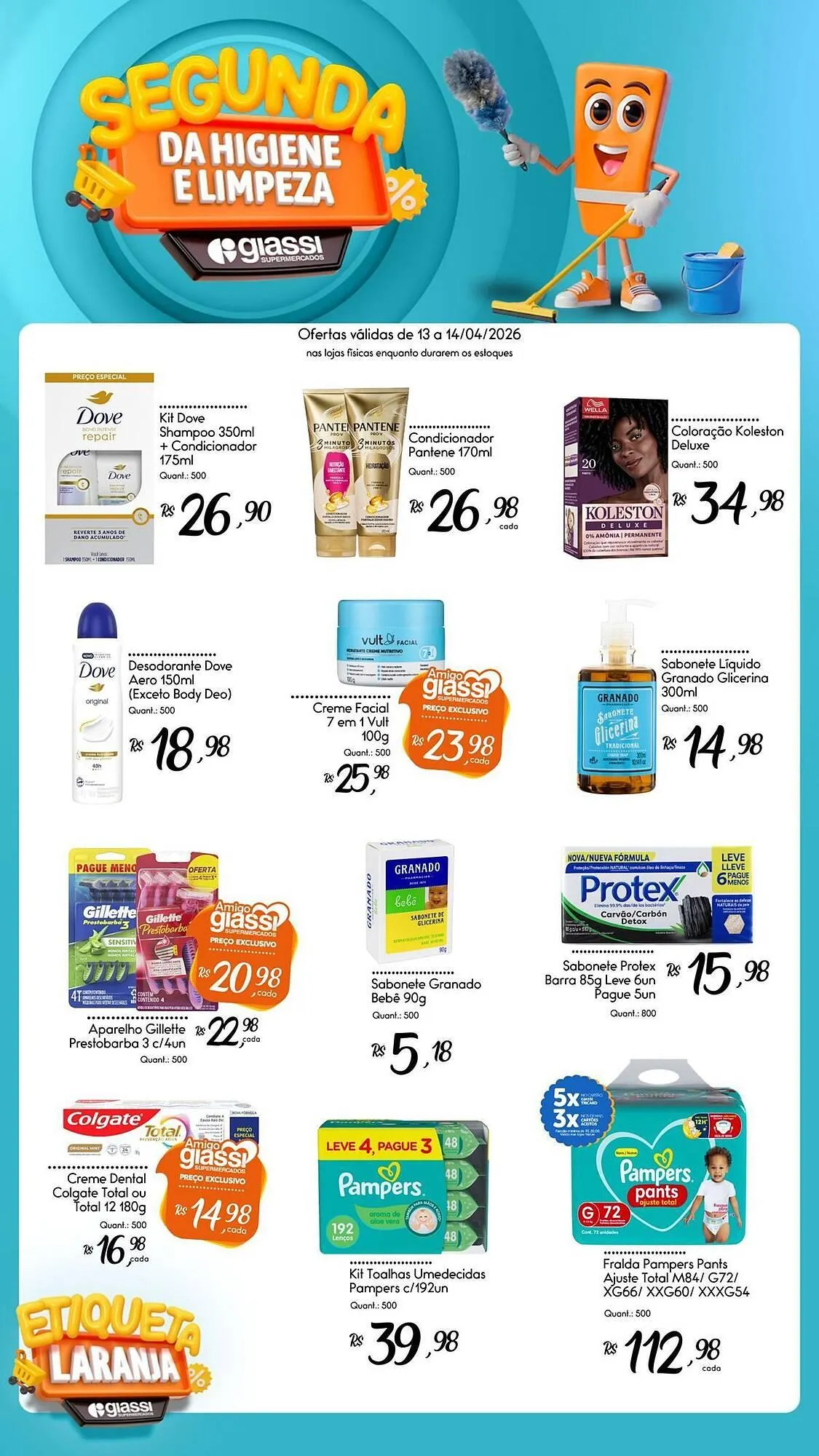 Encarte de Encarte Giassi Supermercados 13 de abril até 14 de abril 2026 - Pagina 1