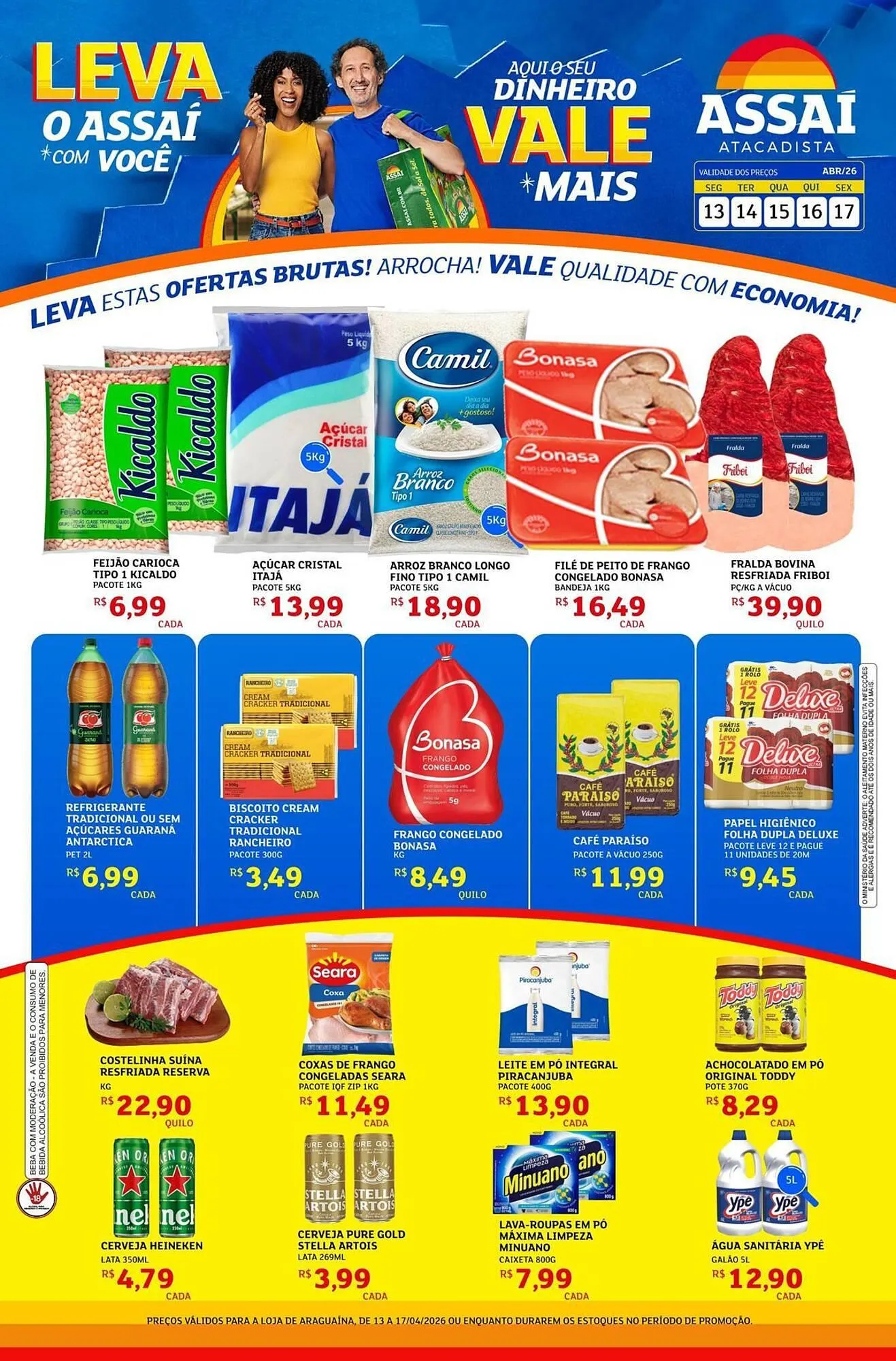 Encarte de Encarte Assaí Atacadista 13 de abril até 17 de abril 2026 - Pagina 1