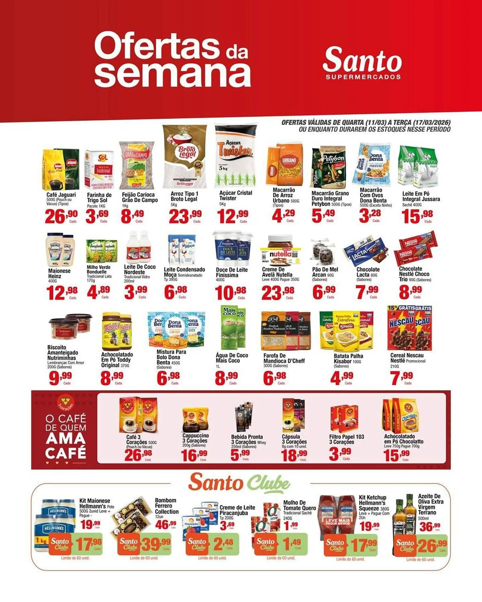 Encarte de Catálogo Santo Supermercados 13 de março até 15 de março 2026 - Pagina 9