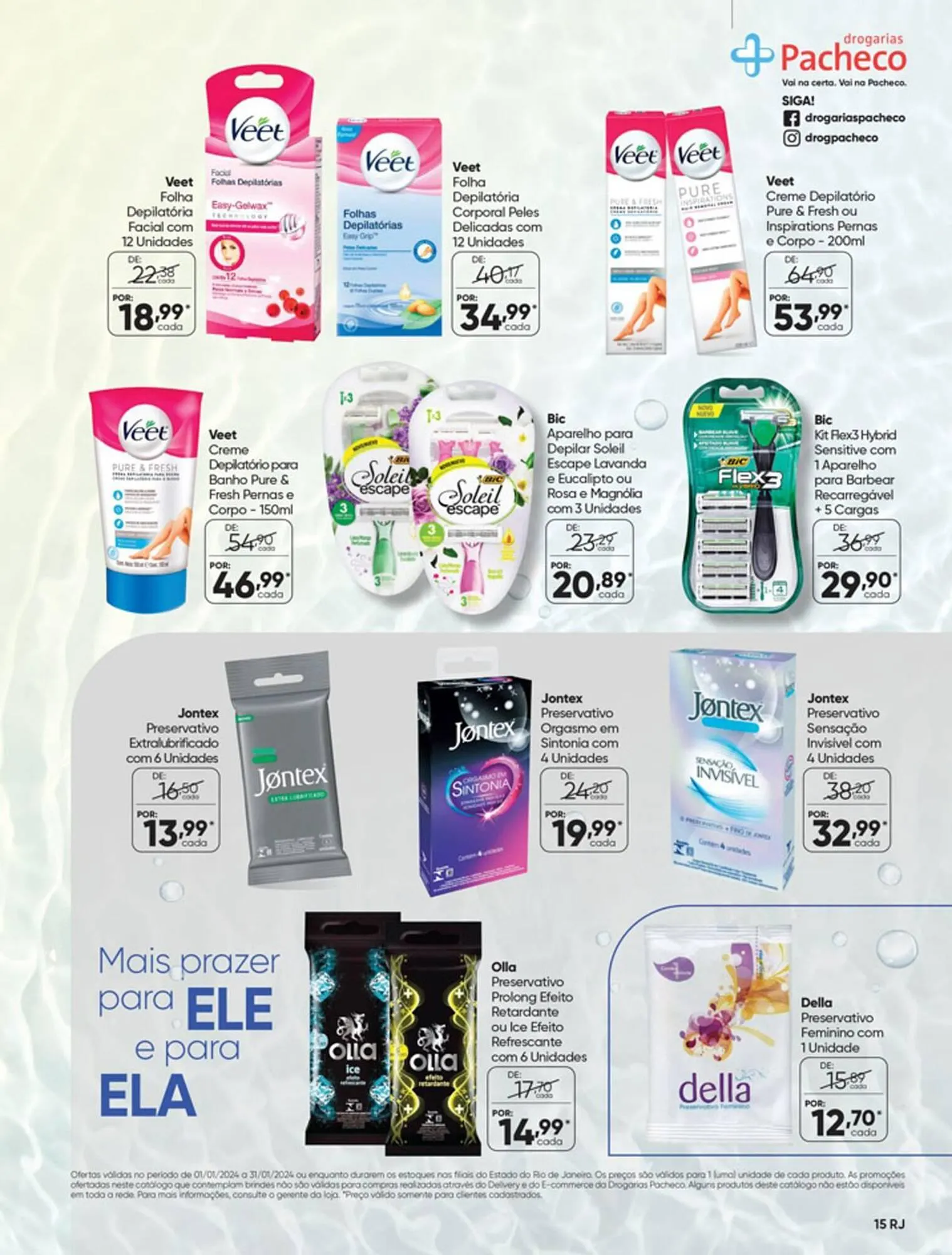 Encarte de Catálogo Drogarias Pacheco 3 de janeiro até 31 de janeiro 2024 - Pagina 15