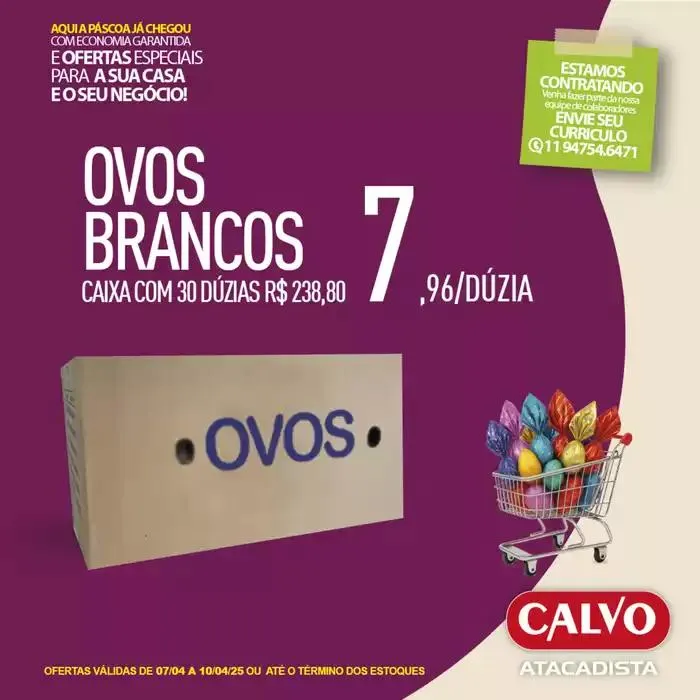 Encarte de Encarte Calvo Atacadista 7 de abril até 25 de abril 2025 - Pagina 1