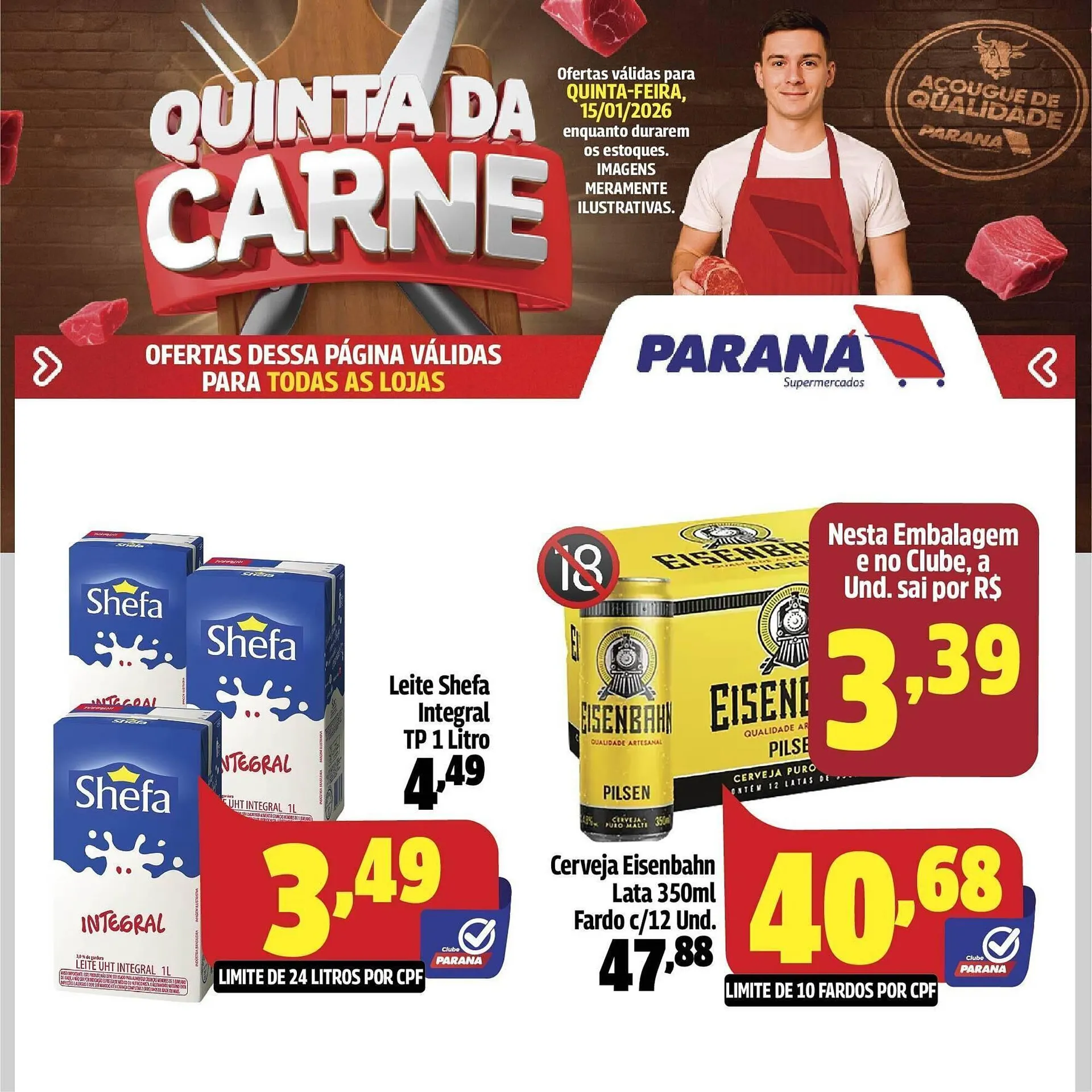 Encarte de Folheto Supermercado Paraná 15 de janeiro até 15 de janeiro 2026 - Pagina 3