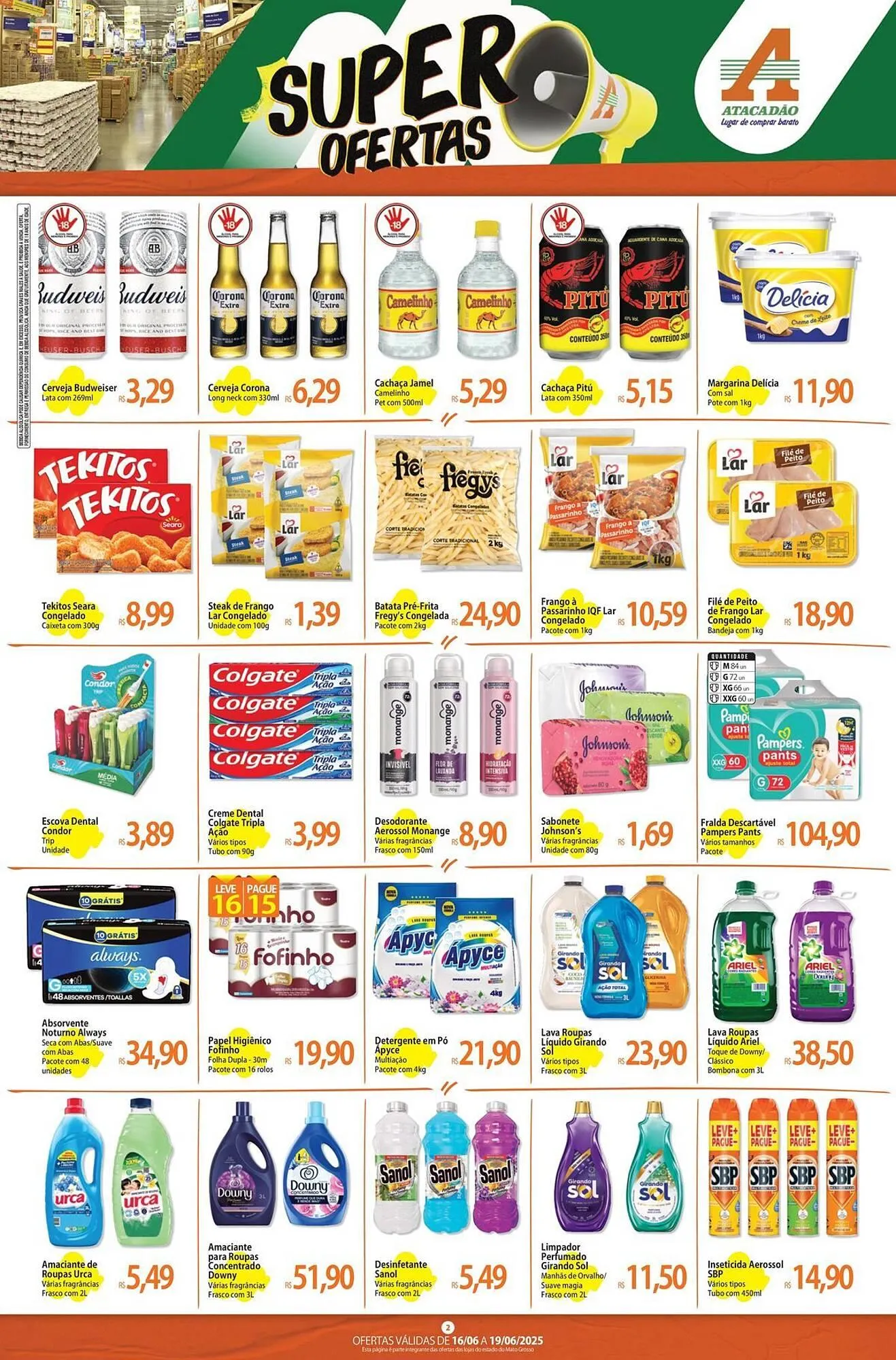 Encarte de Catálogo Atacadão 16 de junho até 19 de junho 2025 - Pagina 2