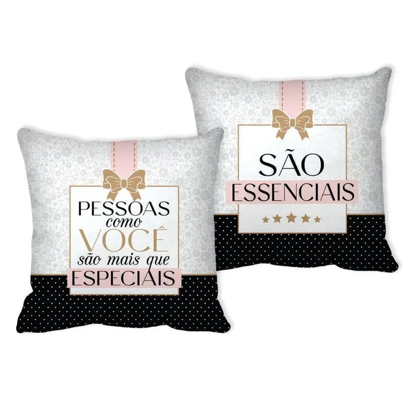 Almofada Decorativa Pessoas Mais Que Especiais 40x40cm - Brasfoot