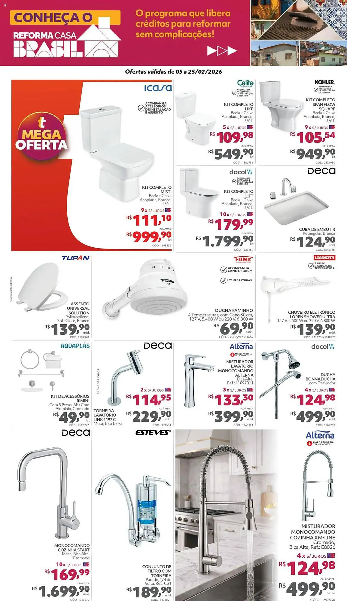 Encarte de Catálogo Telhanorte 5 de fevereiro até 25 de fevereiro 2026 - Pagina 3