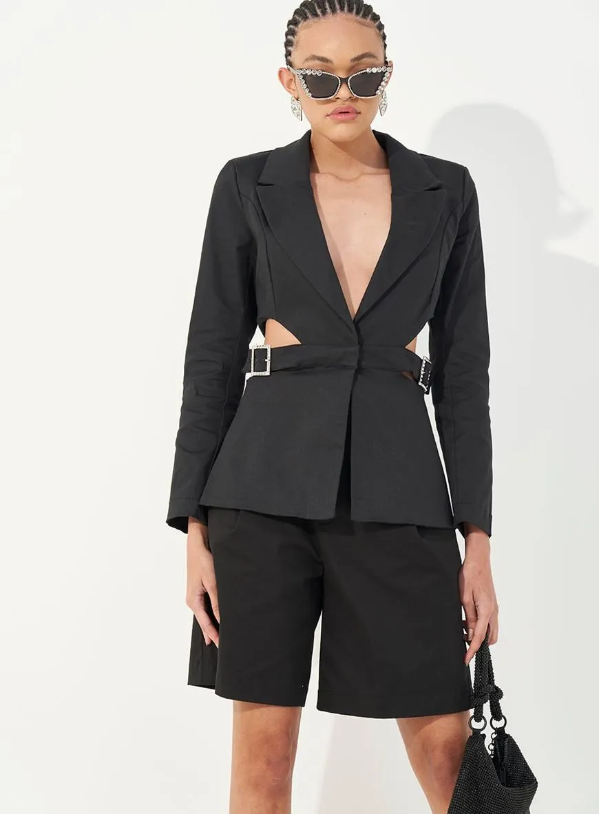 Blazer Com Cut Out E Fivela