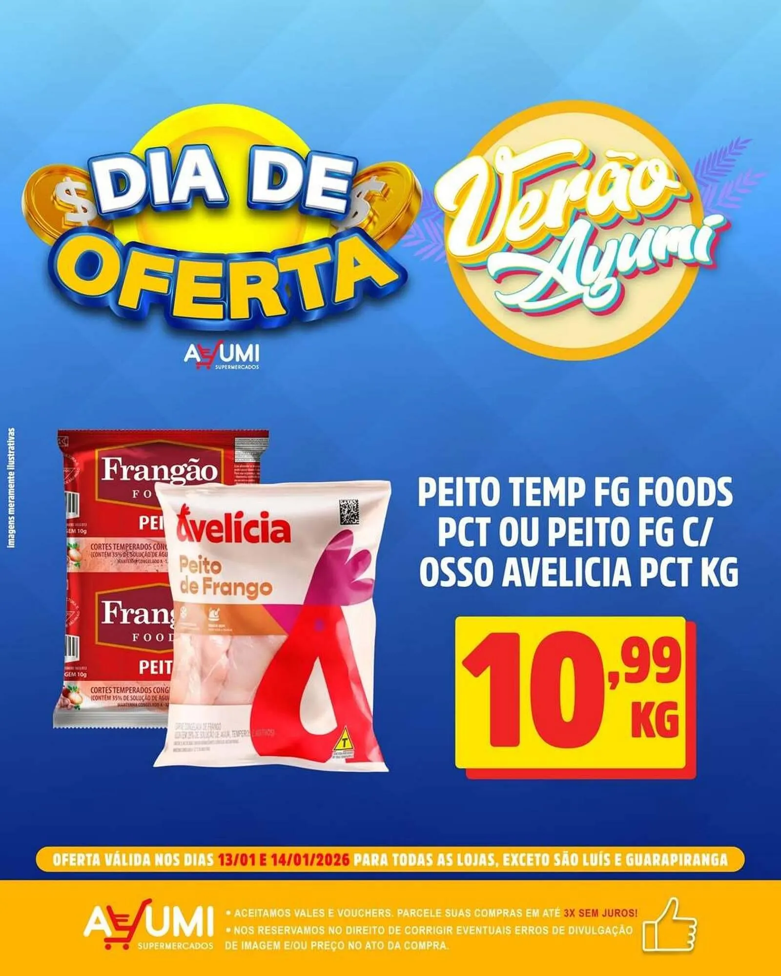Encarte de Folheto Ayumi Supermercados 13 de janeiro até 14 de janeiro 2026 - Pagina 1