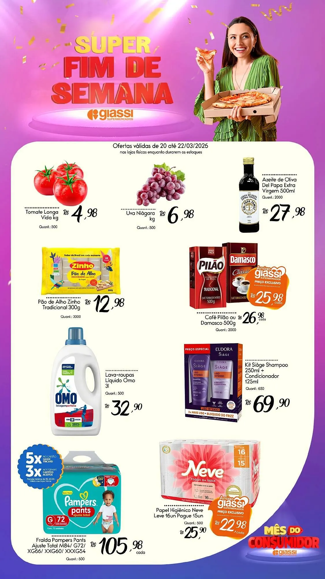 Encarte de Encarte Giassi Supermercados 20 de março até 23 de março 2026 - Pagina 1