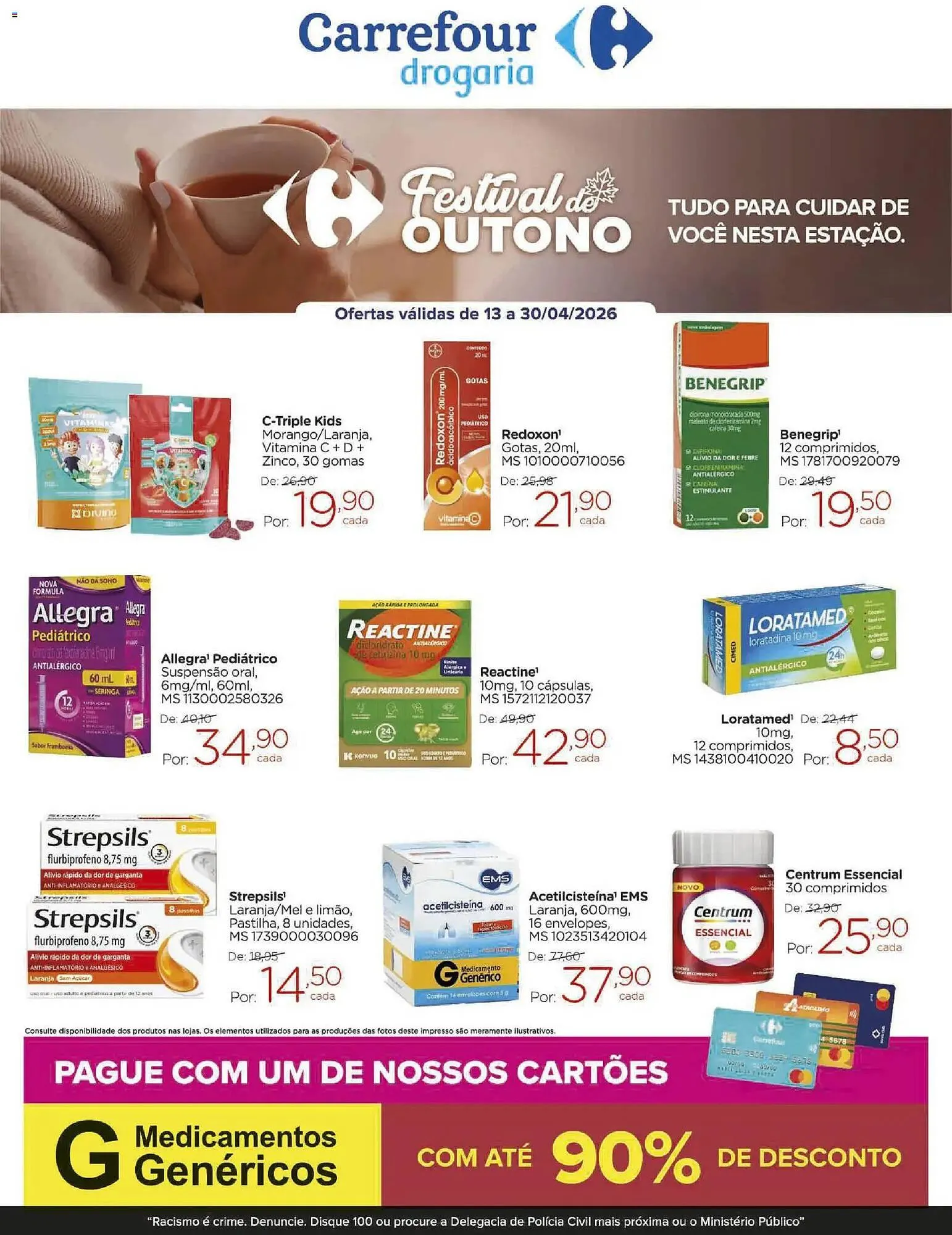 Encarte de Folheto Carrefour 13 de abril até 1 de maio 2026 - Pagina 1