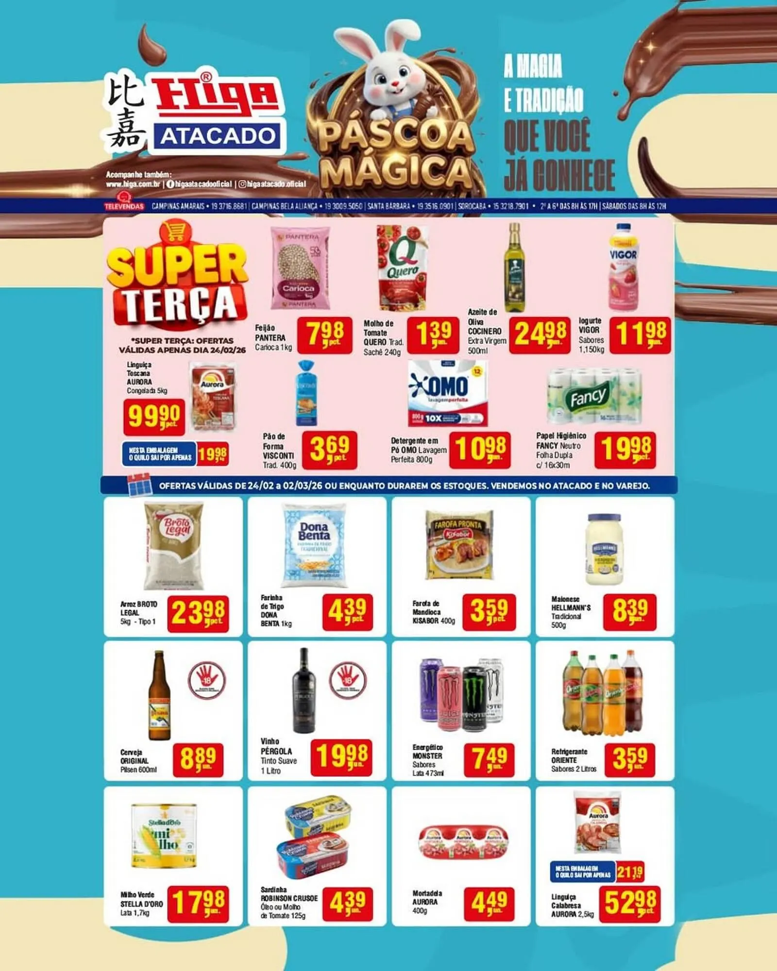Encarte de Folheto Higa Atacado 24 de fevereiro até 2 de março 2026 - Pagina 1