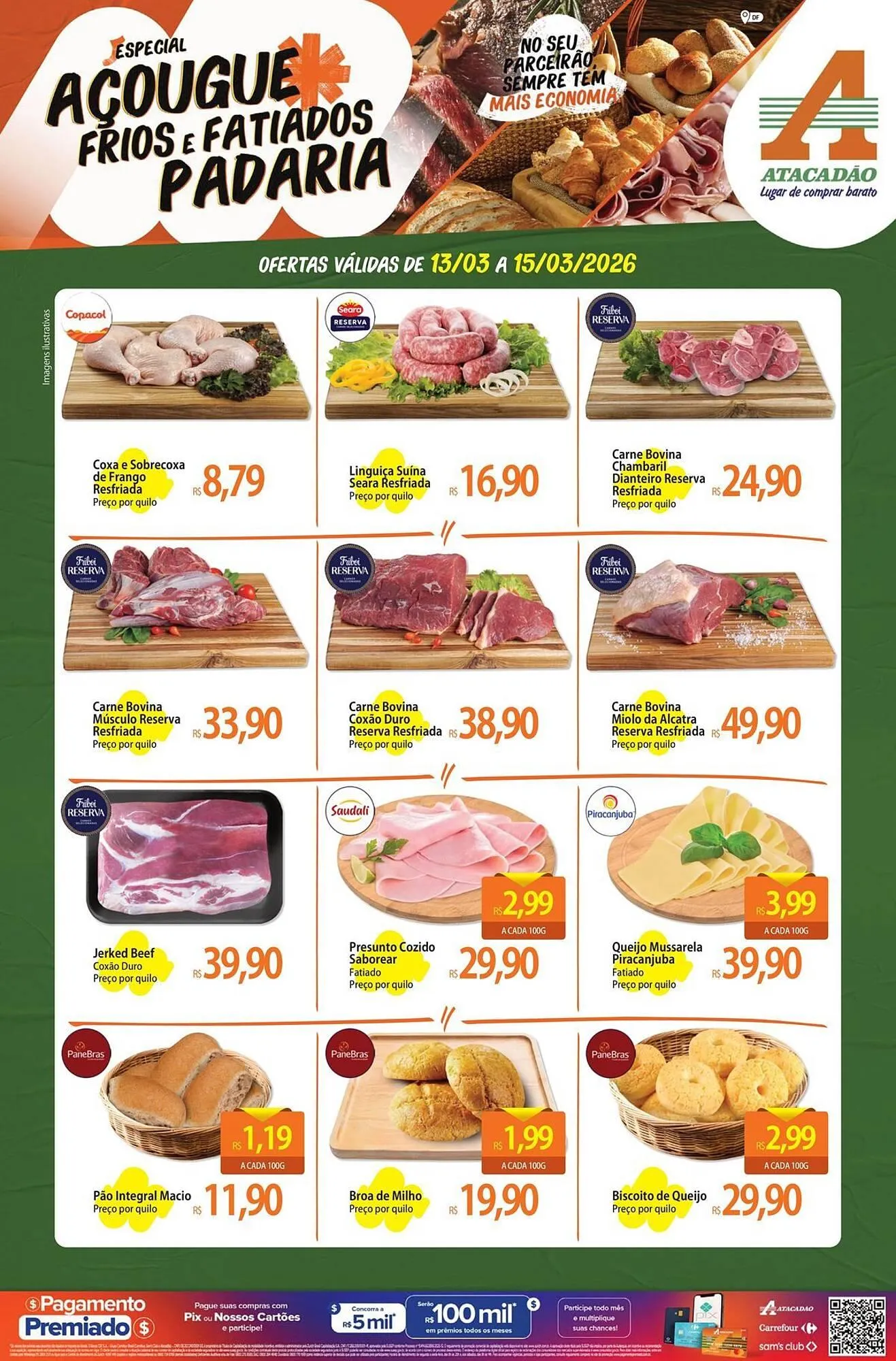 Encarte de Folheto Atacadão 13 de março até 15 de março 2026 - Pagina 1