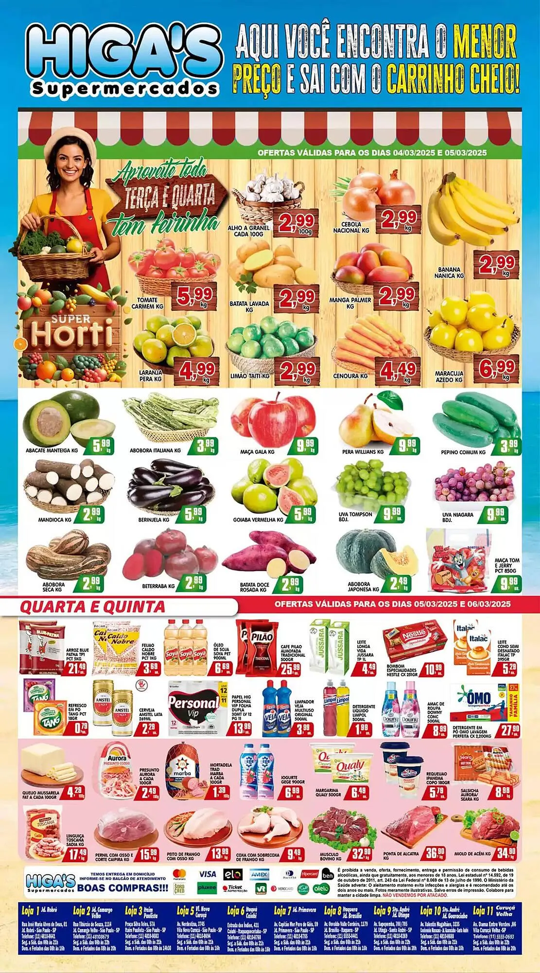 Encarte de Catálogo Higa's Supermercado 5 de março até 11 de março 2025 - Pagina 3
