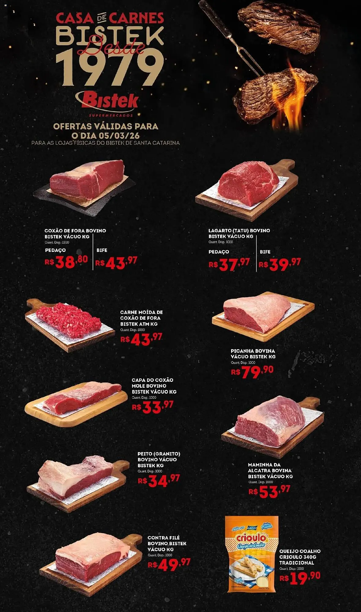 Encarte de Encarte Bistek Supermercados 5 de março até 5 de março 2026 - Pagina 1