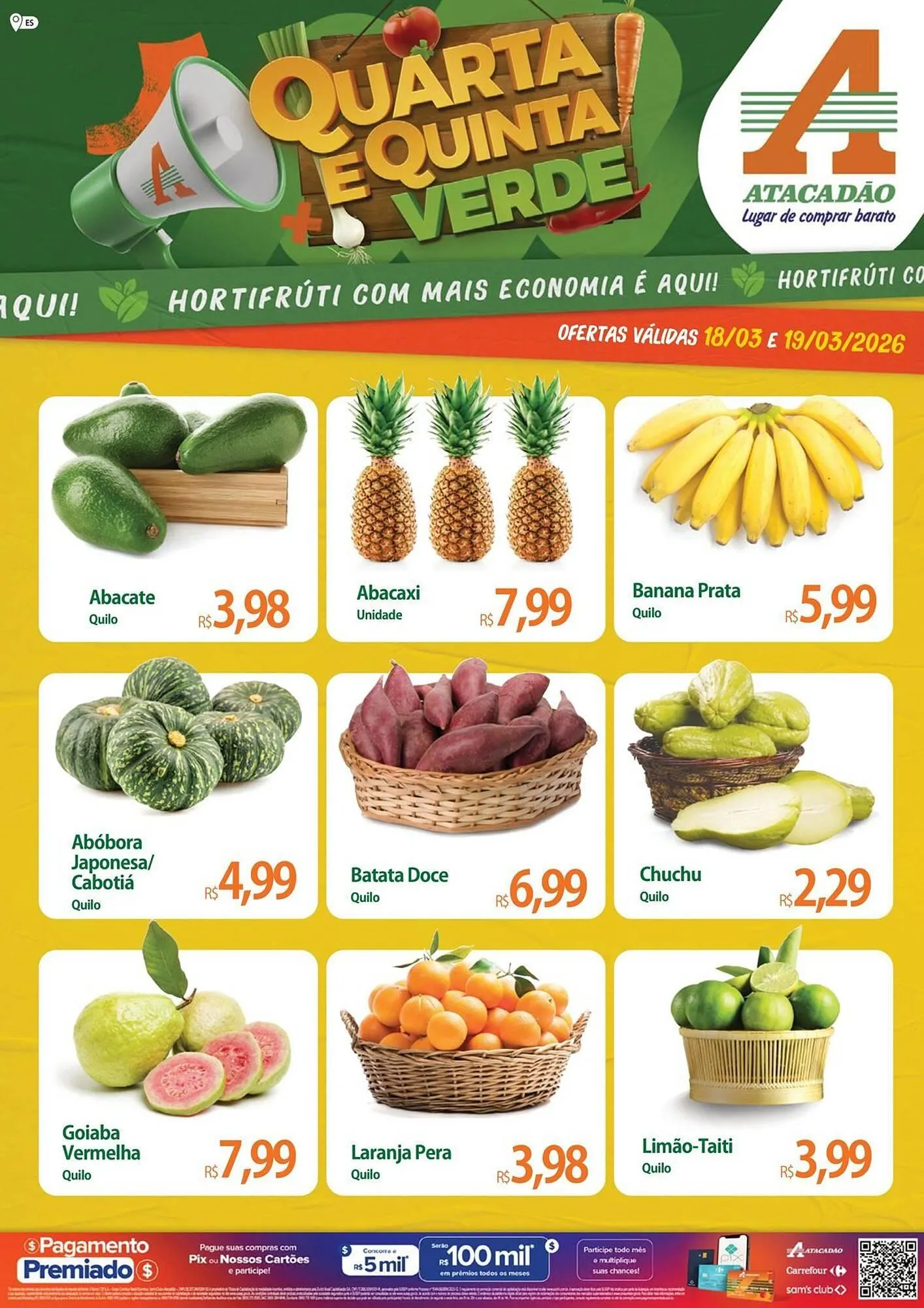 Encarte de Folheto Atacadão 18 de março até 19 de março 2026 - Pagina 1