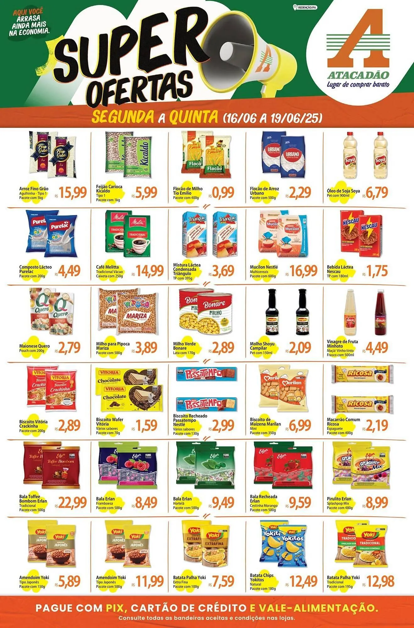 Encarte de Catálogo Atacadão 16 de junho até 19 de junho 2025 - Pagina 1