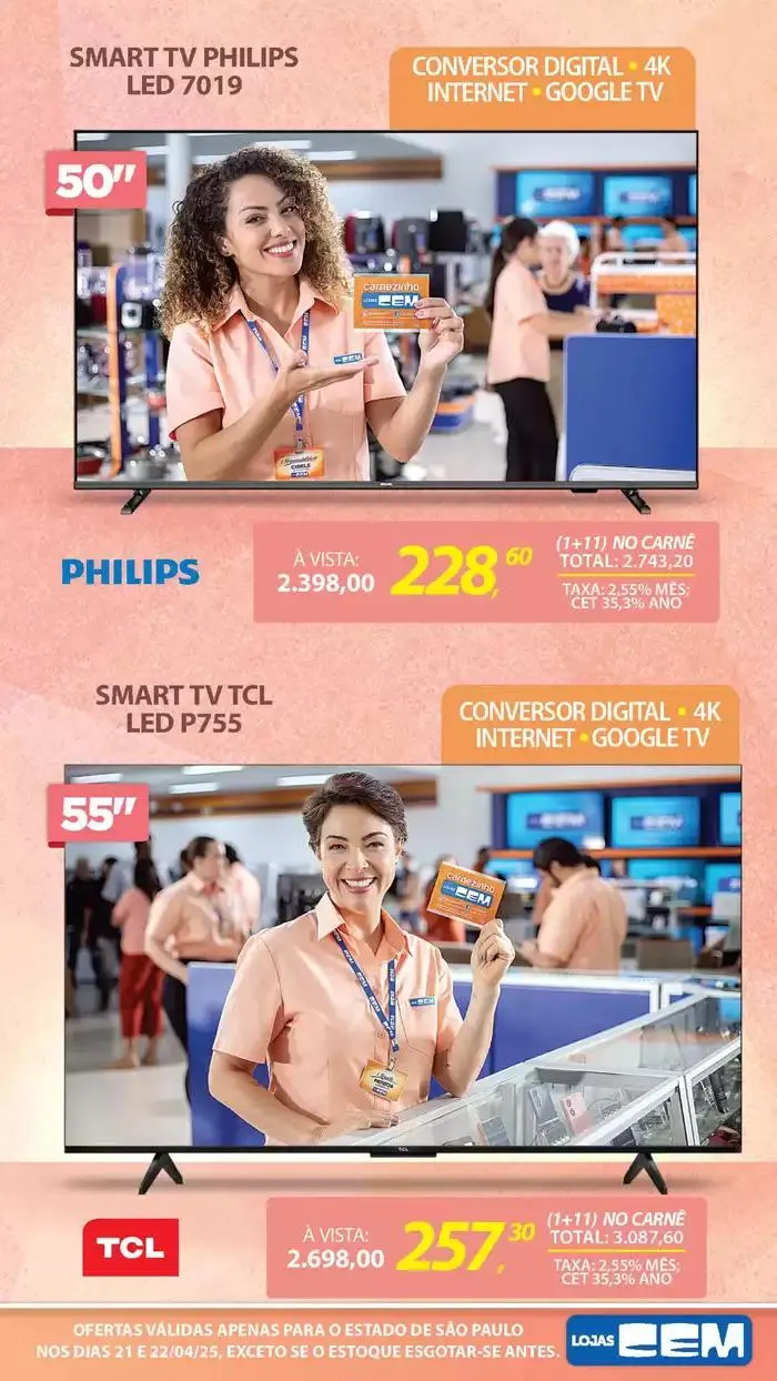 Encarte de Encarte Lojas Cem 18 de abril até 30 de abril 2025 - Pagina 18