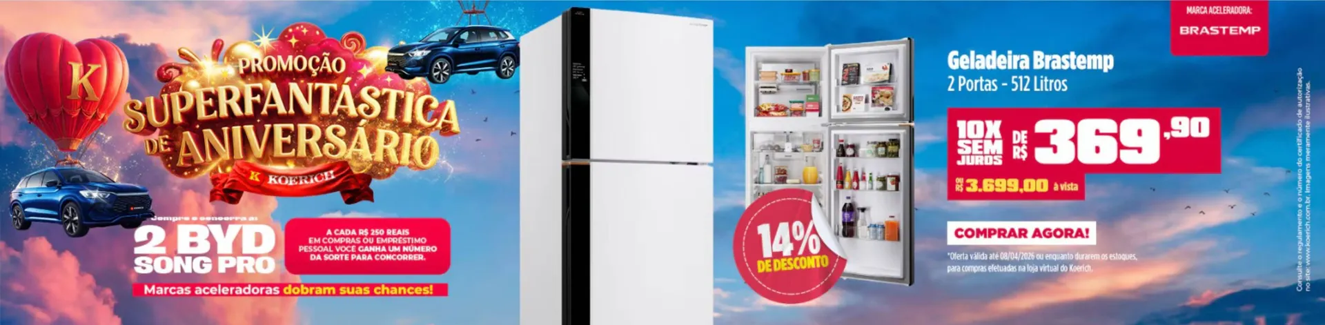 Encarte de Catálogo Lojas Koerich 8 de abril até 12 de abril 2026 - Pagina 10