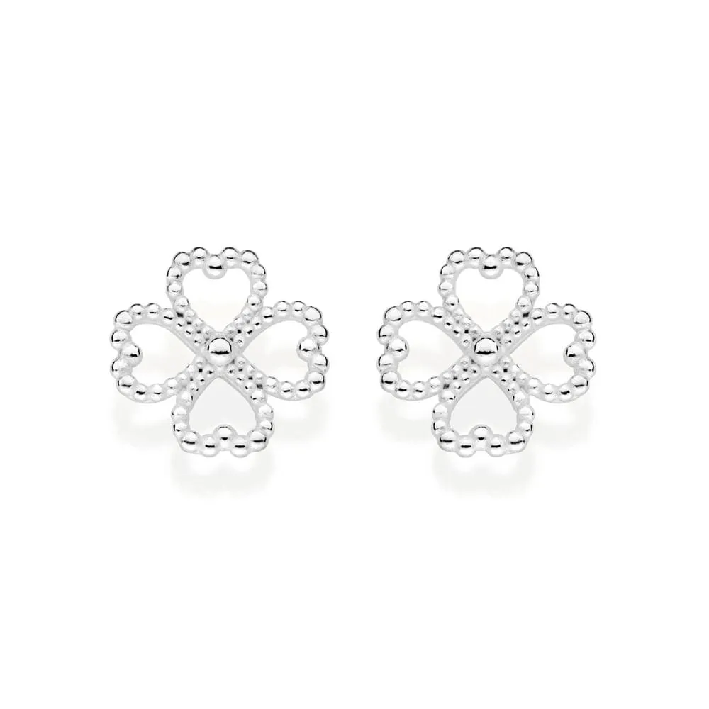 BRINCO TREVO DE 4 FOLHAS DE PRATA MACIÇA 925 - TAM.ÚNICO 8202360000