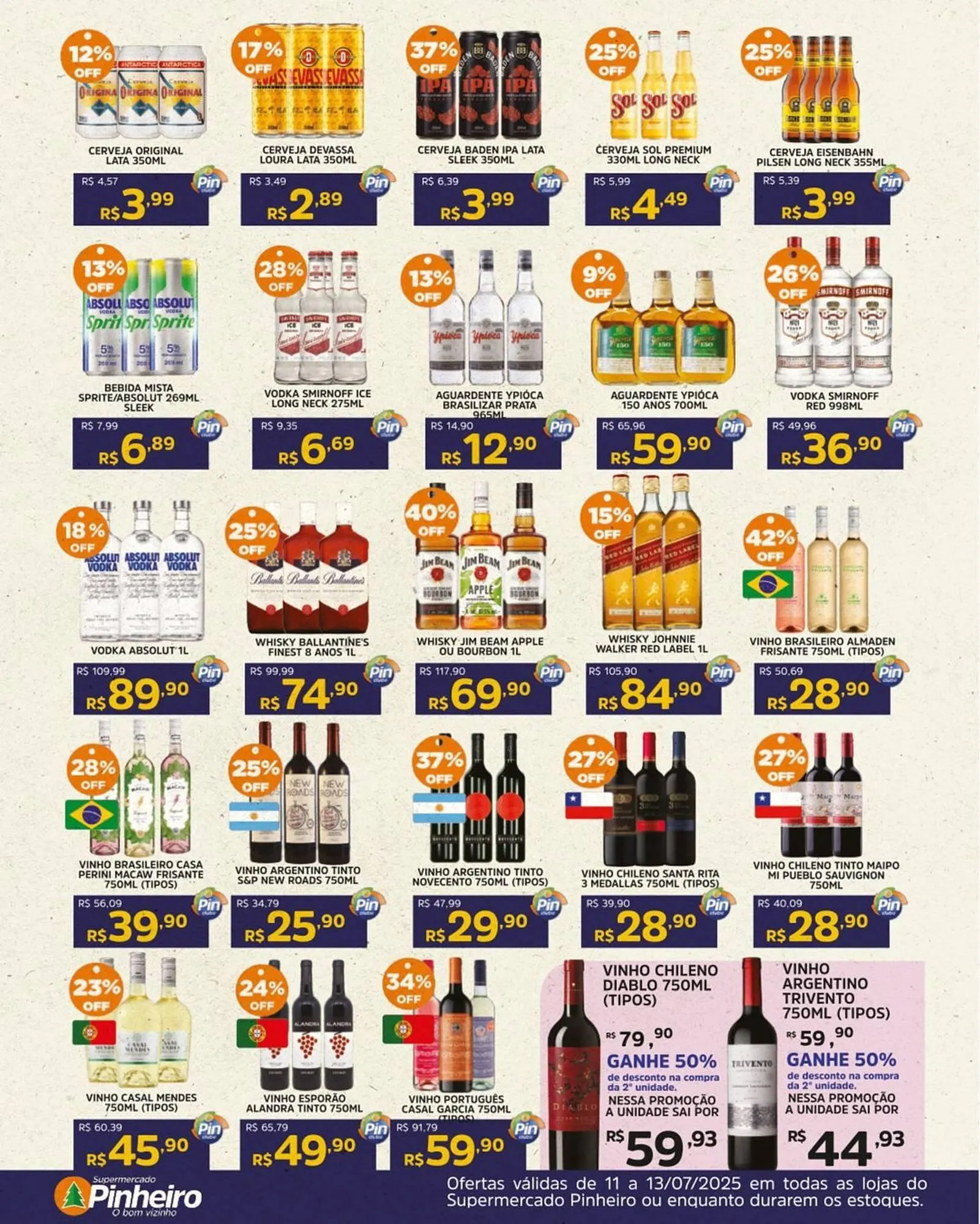 Encarte de Catálogo Pinheiro Supermercado 11 de julho até 13 de julho 2025 - Pagina 2