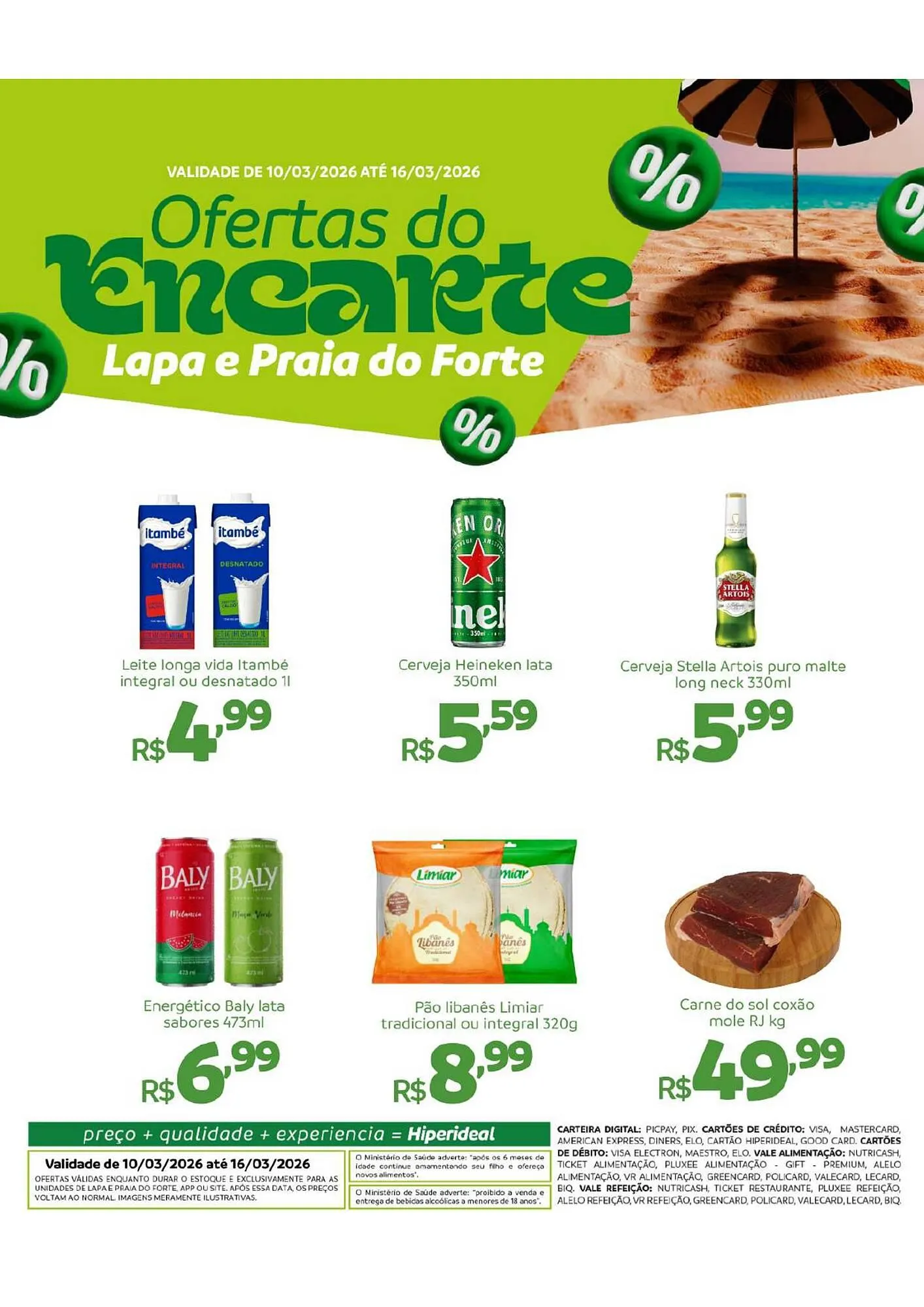 Encarte de Catálogo Hiperideal Supermercados 10 de março até 16 de março 2026 - Pagina 1