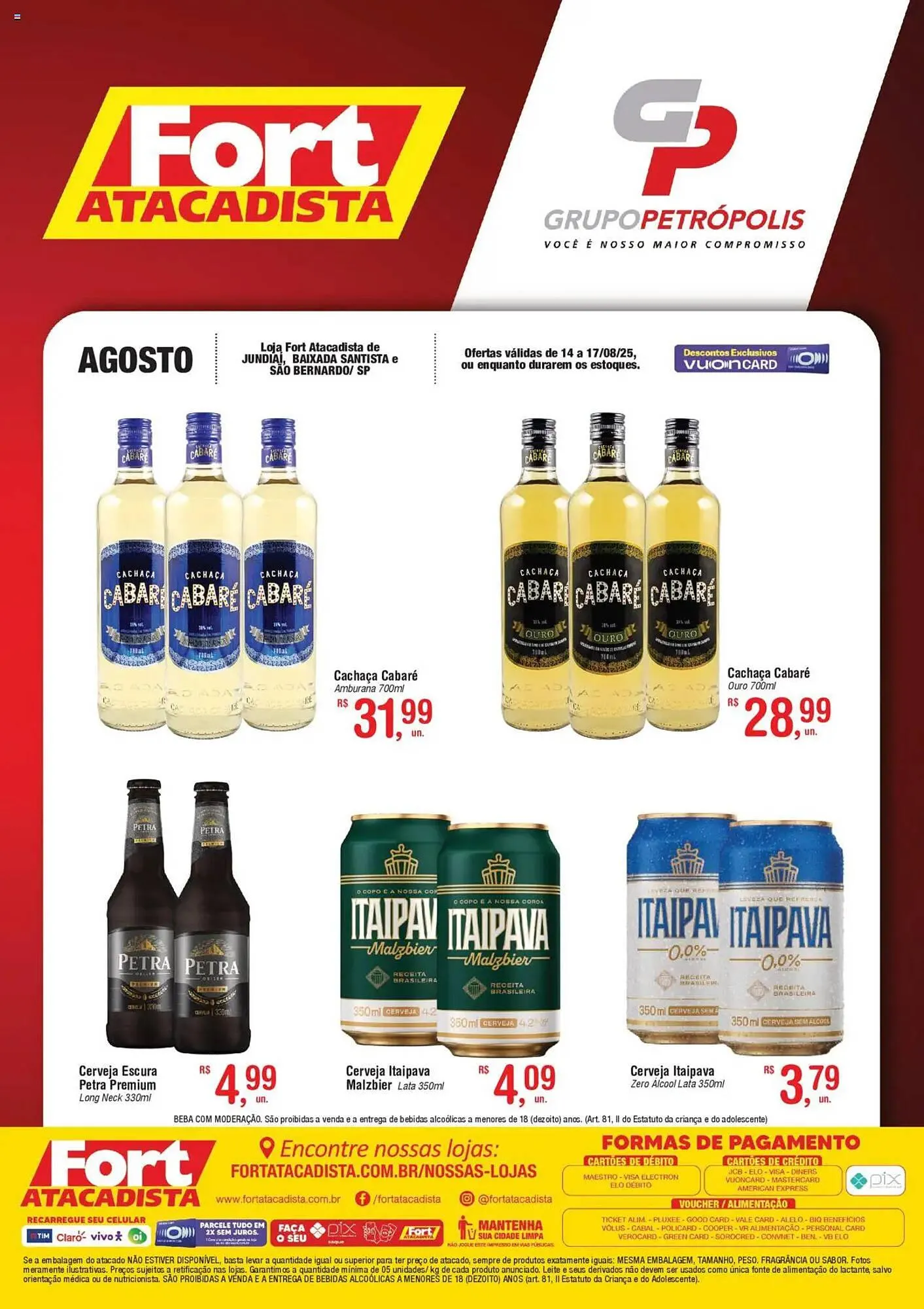 Encarte de Catálogo Fort Atacadista 14 de agosto até 17 de agosto 2025 - Pagina 1