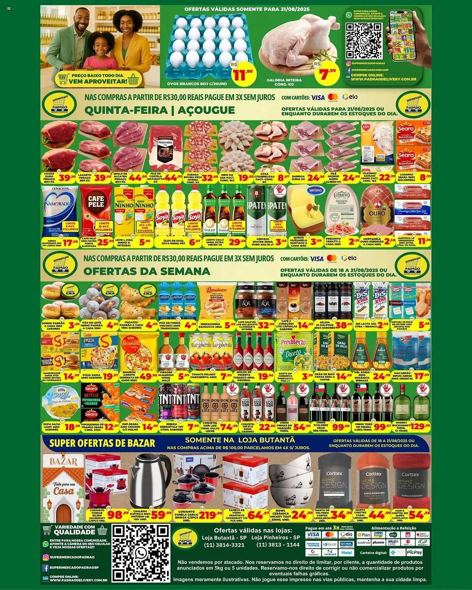 Encarte de Catálogo Supermercado Padrão 18 de agosto até 21 de agosto 2025 - Pagina 2
