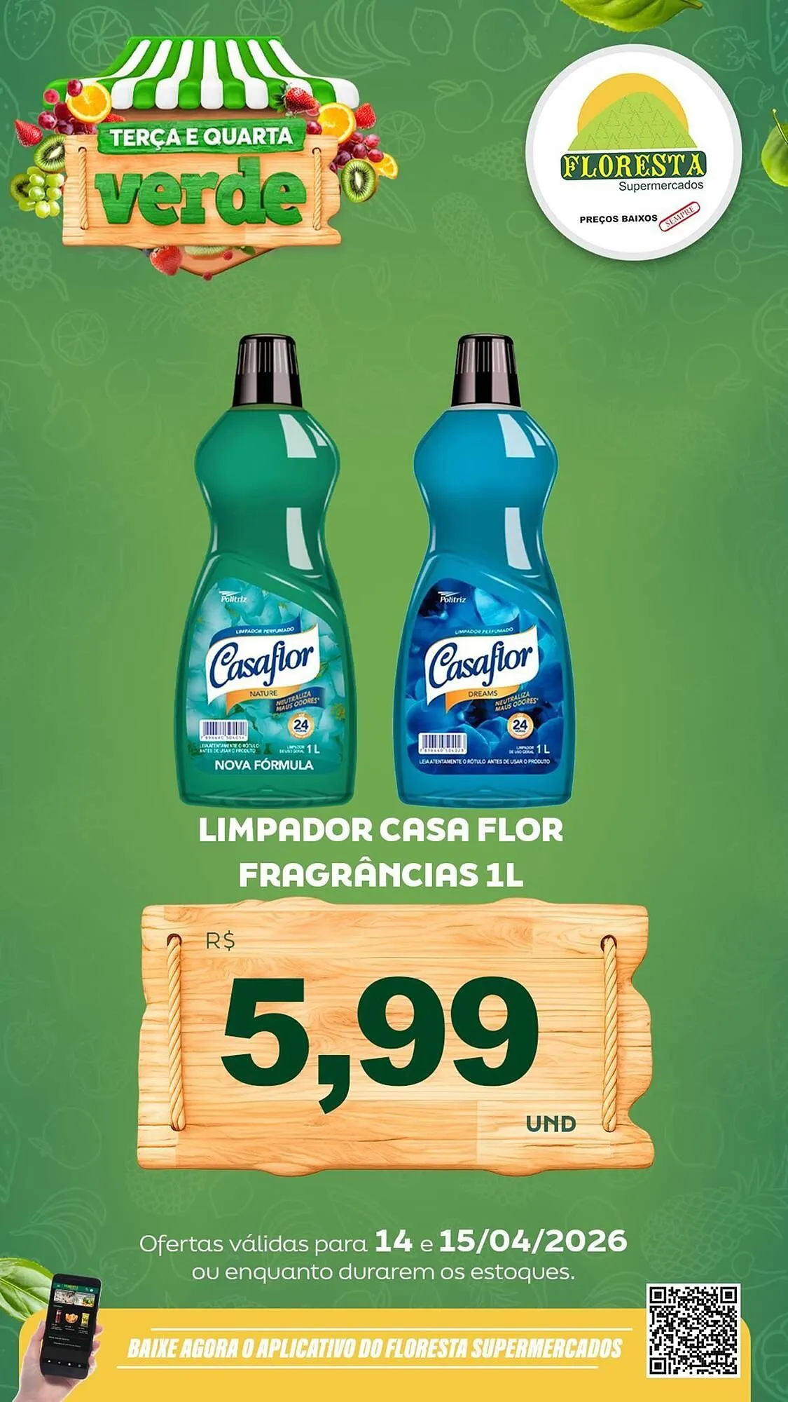 Encarte de Catálogo Floresta Supermercados 14 de abril até 15 de abril 2026 - Pagina 37