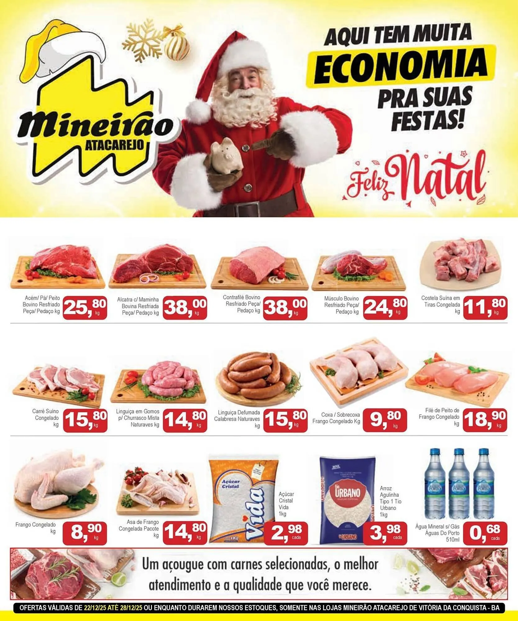 Encarte de Folheto Mineirão Atacarejo 22 de dezembro até 28 de dezembro 2025 - Pagina 1