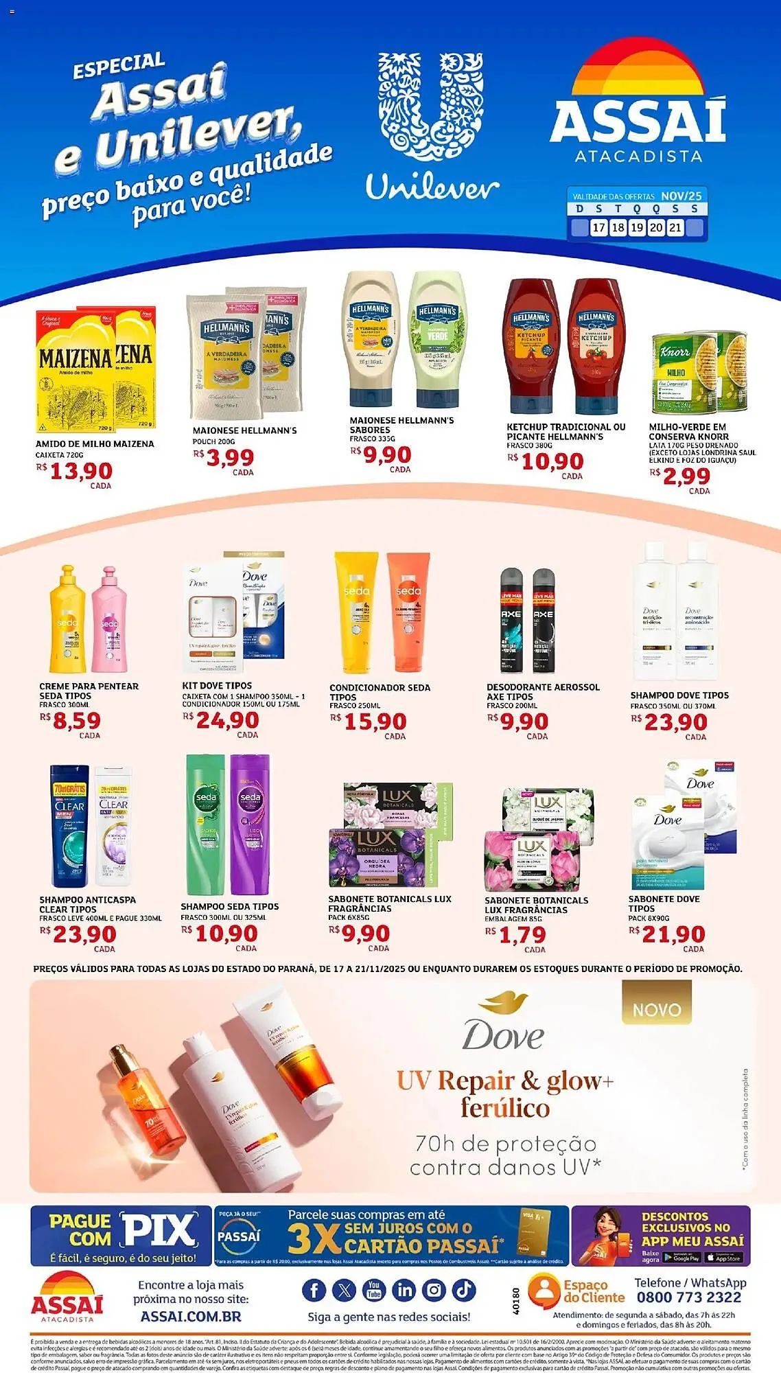 Encarte de Encarte Assaí Atacadista 17 de novembro até 21 de novembro 2025 - Pagina 1