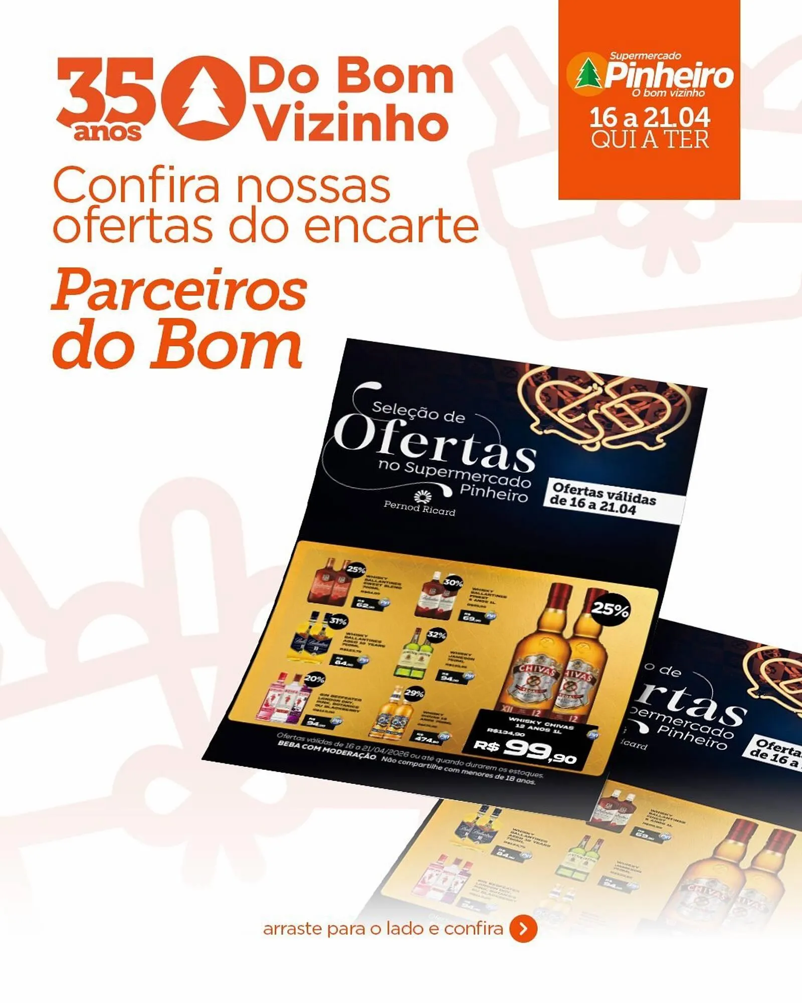 Encarte de Encarte Pinheiro Supermercado 16 de abril até 21 de abril 2026 - Pagina 1