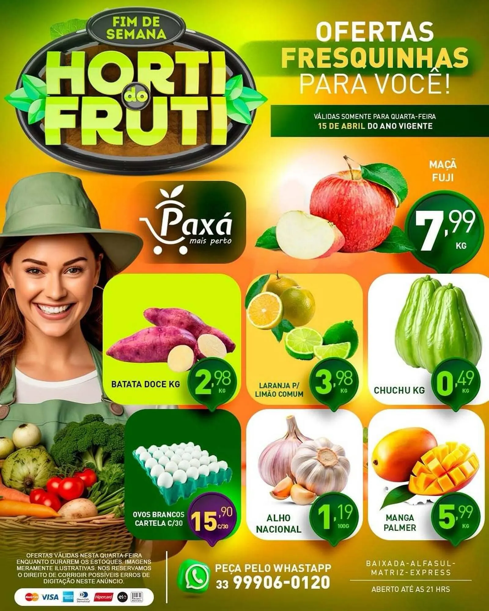 Encarte de Catálogo Paxá Supermercados 14 de abril até 15 de abril 2026 - Pagina 1