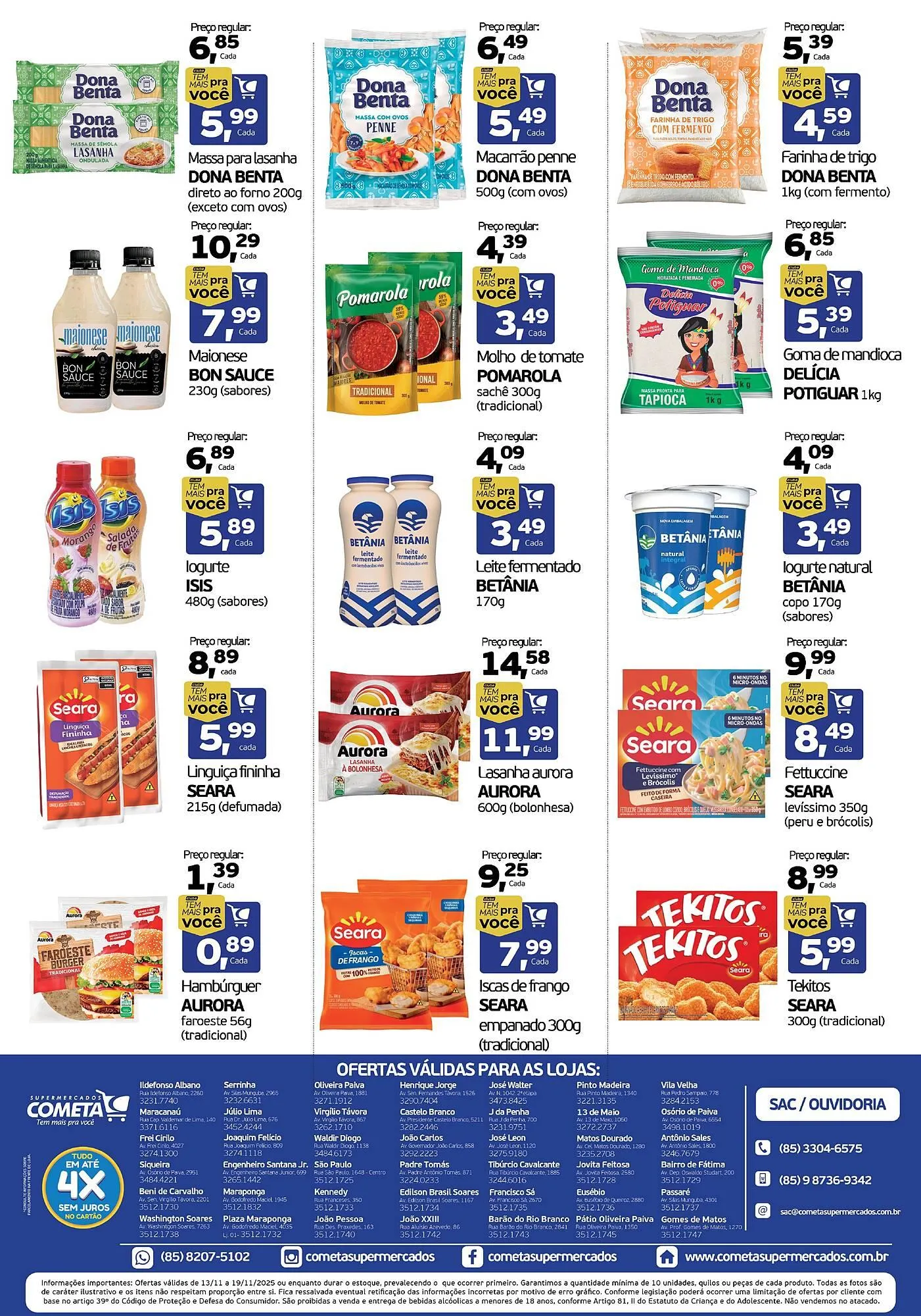 Encarte de Encarte Cometa Supermercados 13 de novembro até 19 de novembro 2025 - Pagina 2