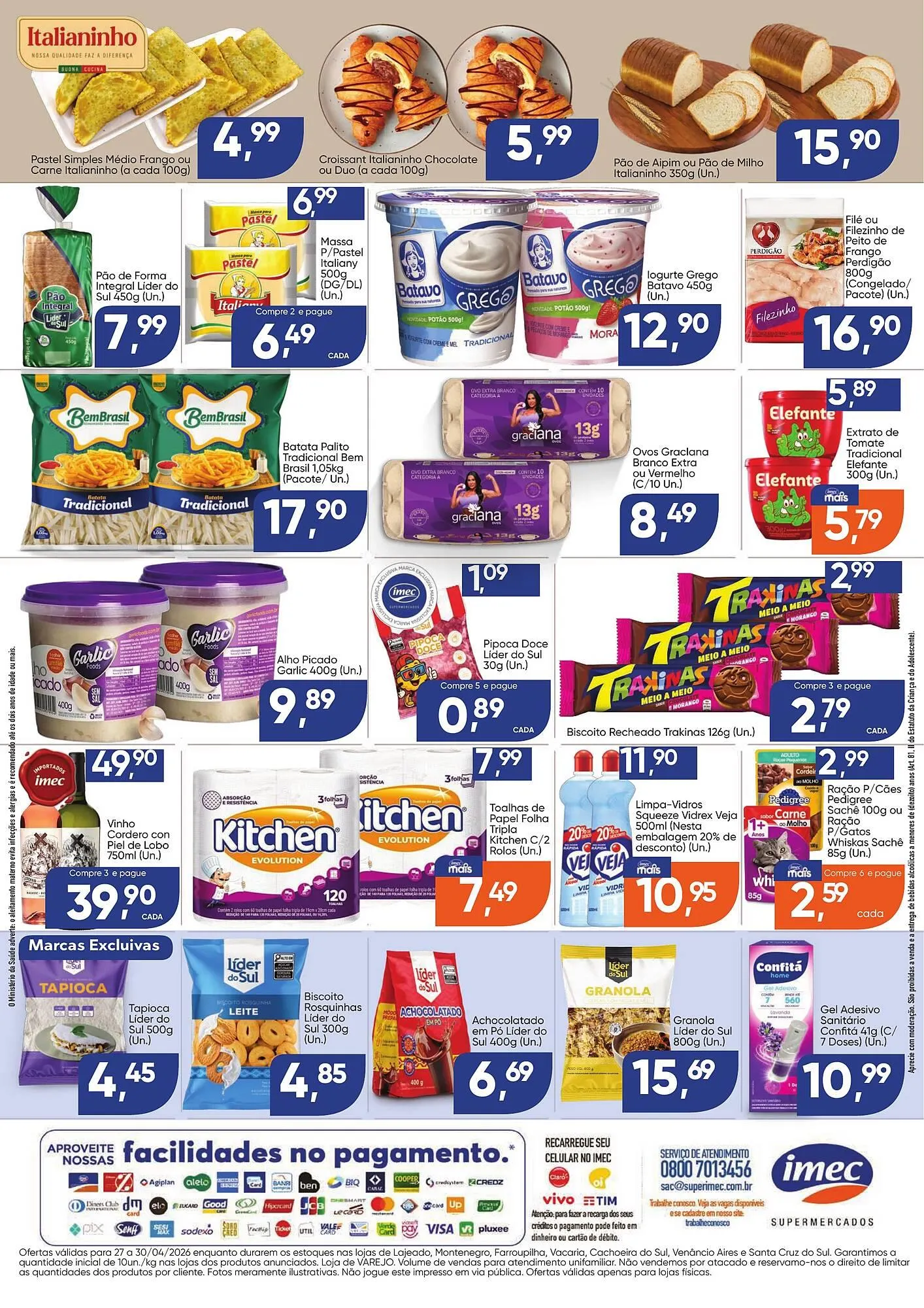 Encarte de Catálogo Imec Supermercados 27 de abril até 30 de abril 2026 - Pagina 2