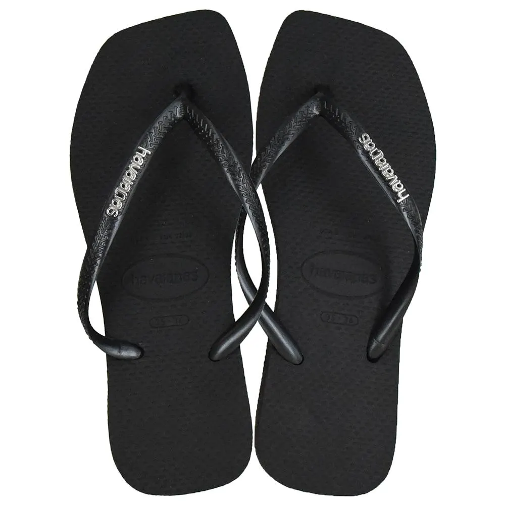 CHINELO HAVAIANAS SLIM SQUARE LOGO METALLIC