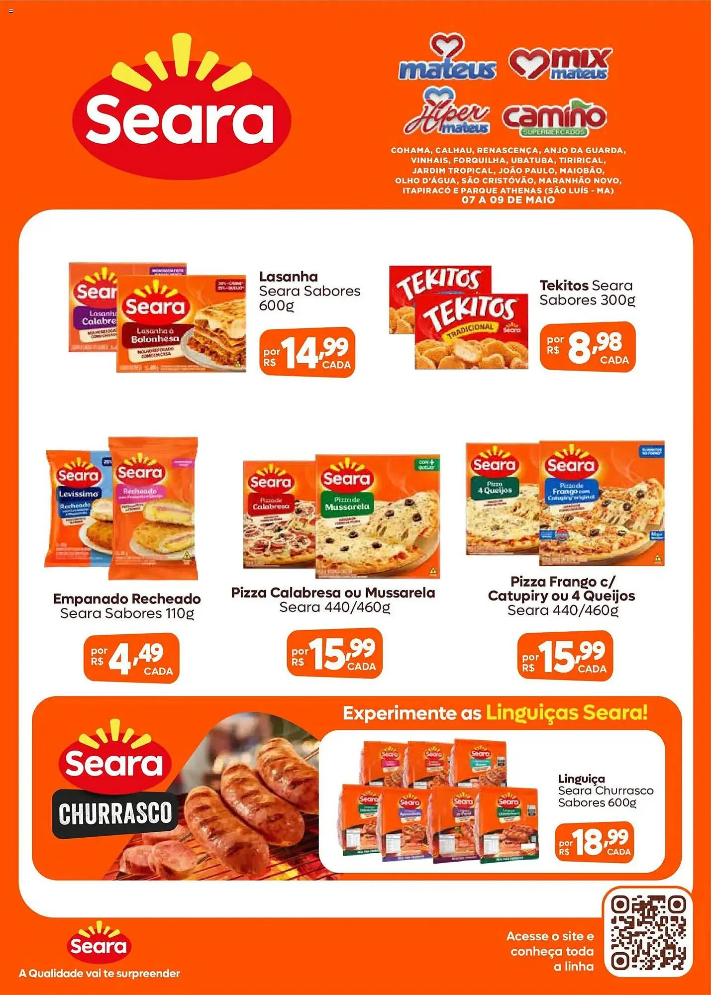 Encarte de Catálogo Supermercados Mateus 7 de maio até 9 de maio 2026 - Pagina 1