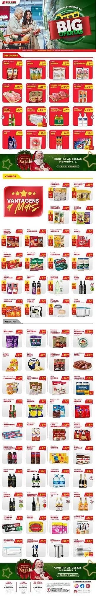 Encarte de Catálogo Big Bom Supermercados 21 de novembro até 23 de novembro 2025 - Pagina 1