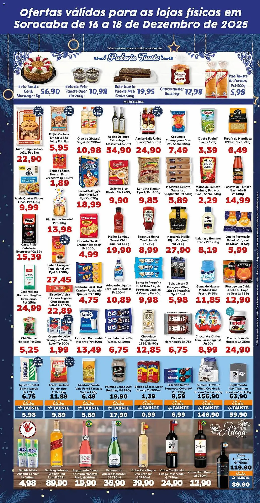 Encarte de Catálogo Supermercados Tauste 16 de dezembro até 18 de dezembro 2025 - Pagina 3
