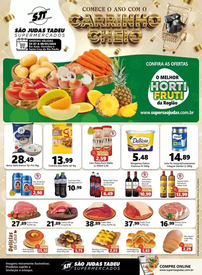 Encarte de FOLHETO OFERTA ASSIS OURINHOS E SANTA CRUZ 7 de janeiro até 9 de janeiro 2025 - Pagina 1