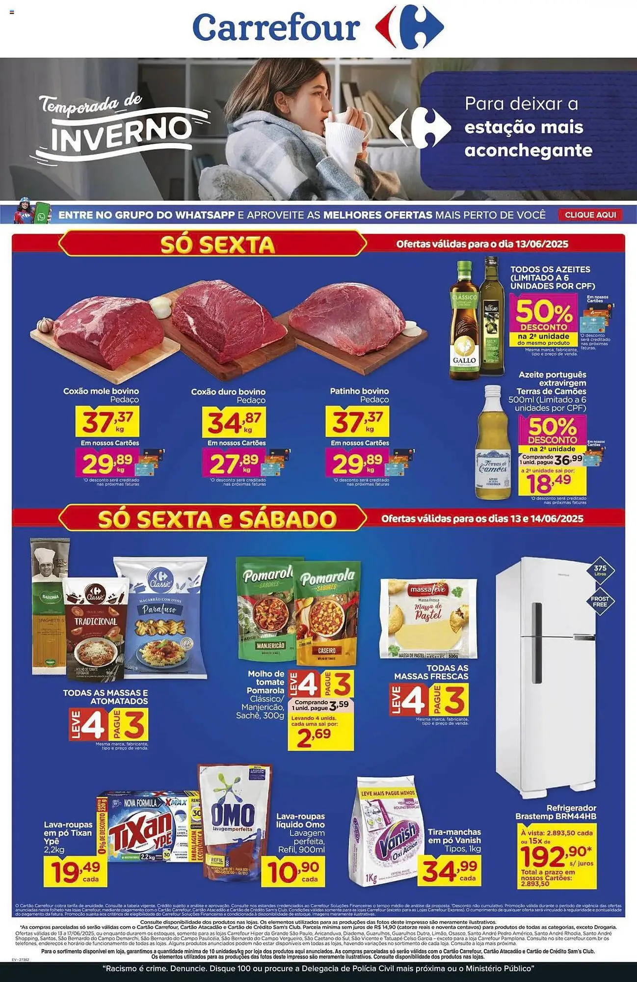 Encarte de Catálogo Carrefour 13 de junho até 18 de junho 2025 - Pagina 1