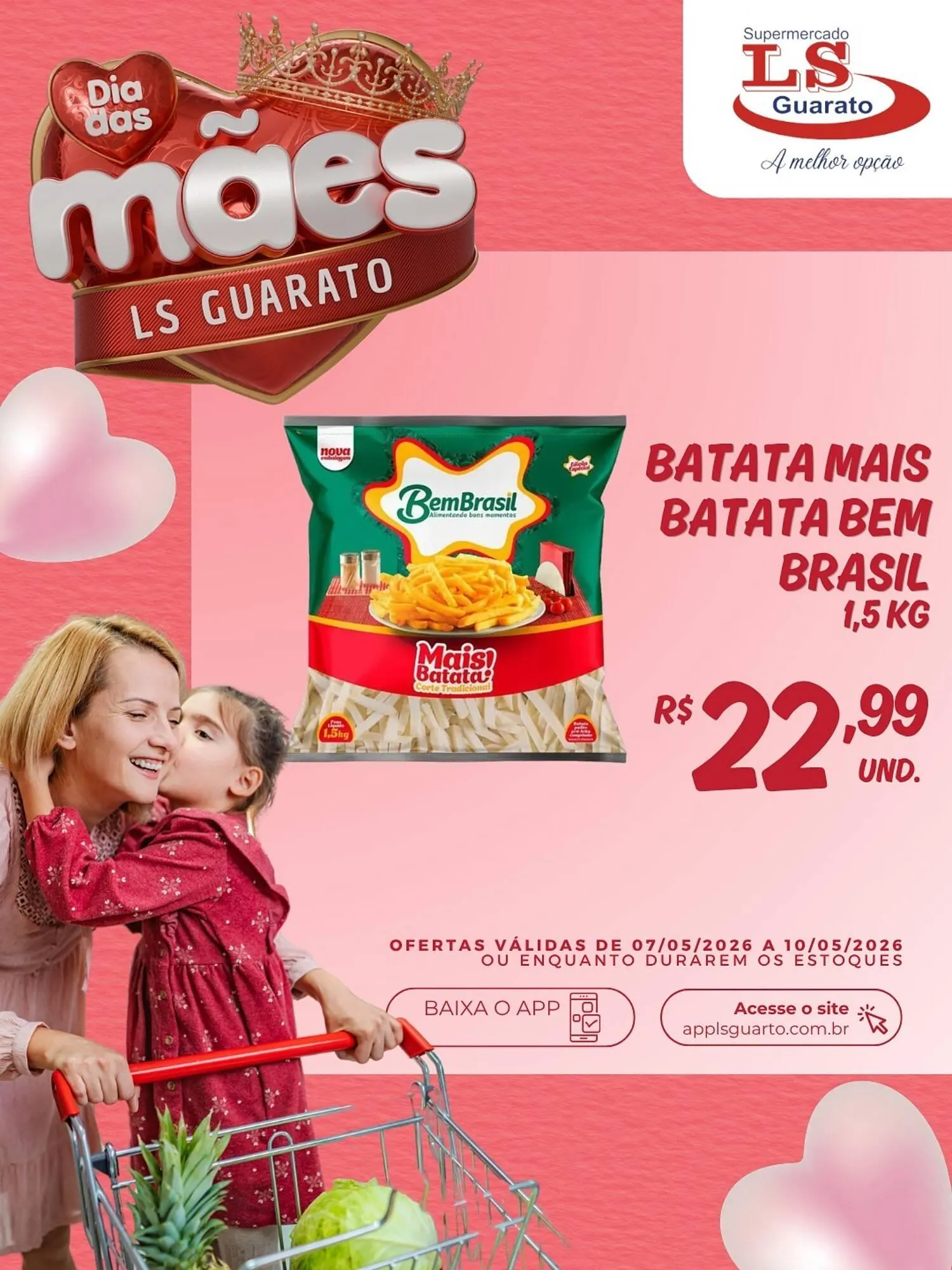 Encarte de Catálogo Supermercado LS Guarato 7 de maio até 10 de maio 2026 - Pagina 1