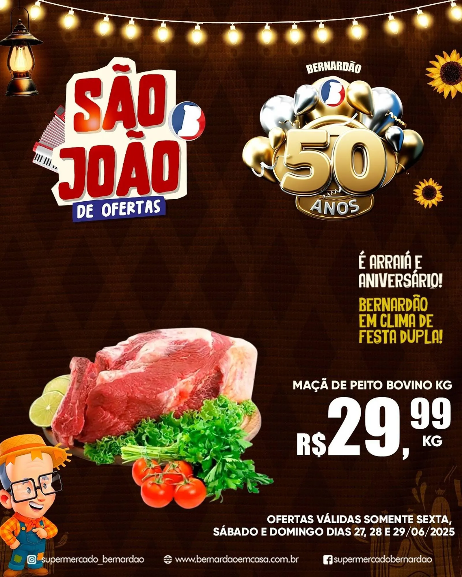 Encarte de Catálogo Supermercado Bernardão 27 de junho até 29 de junho 2025 - Pagina 5