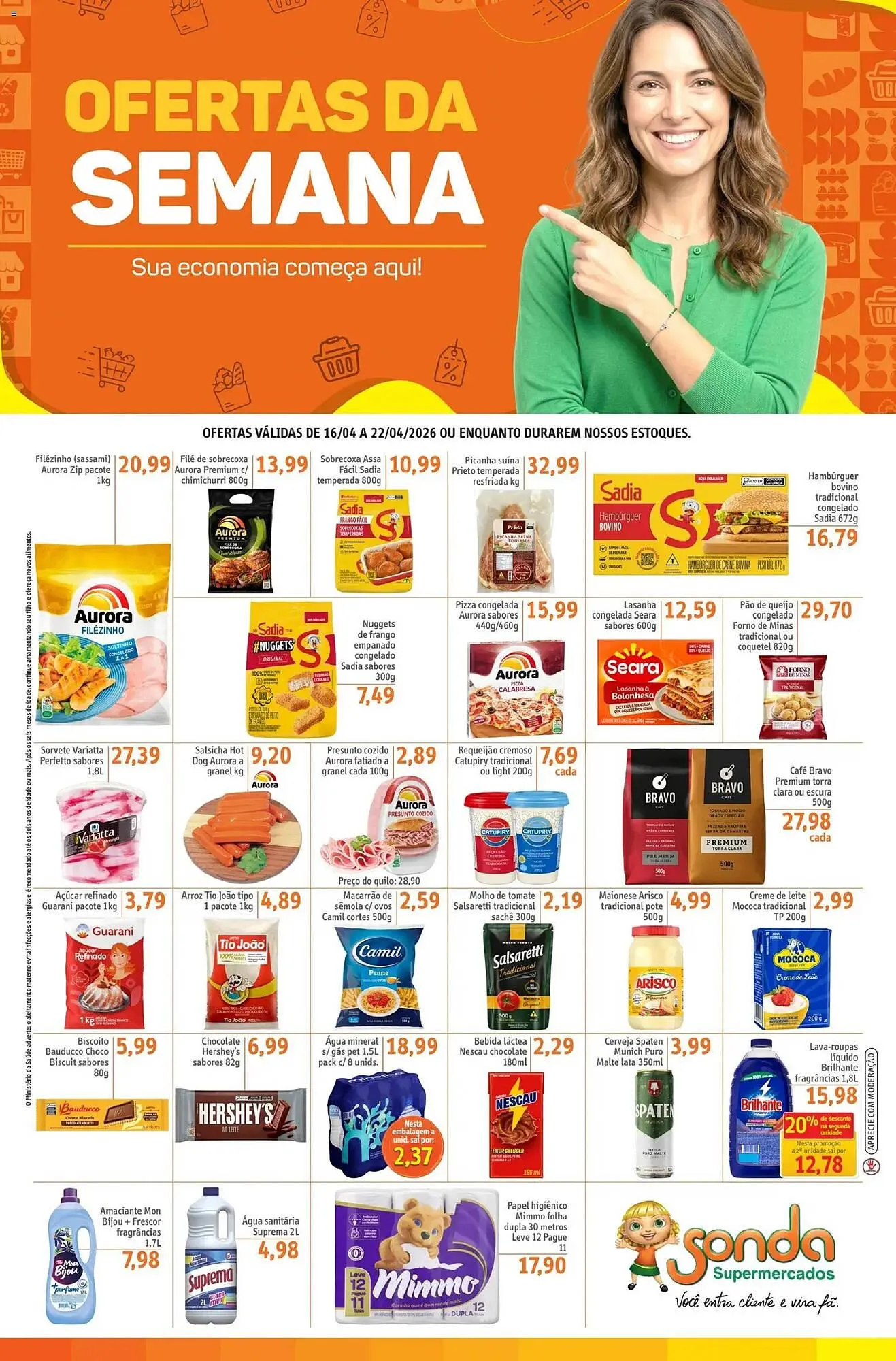 Encarte de Folheto Sonda 16 de abril até 23 de abril 2026 - Pagina 1
