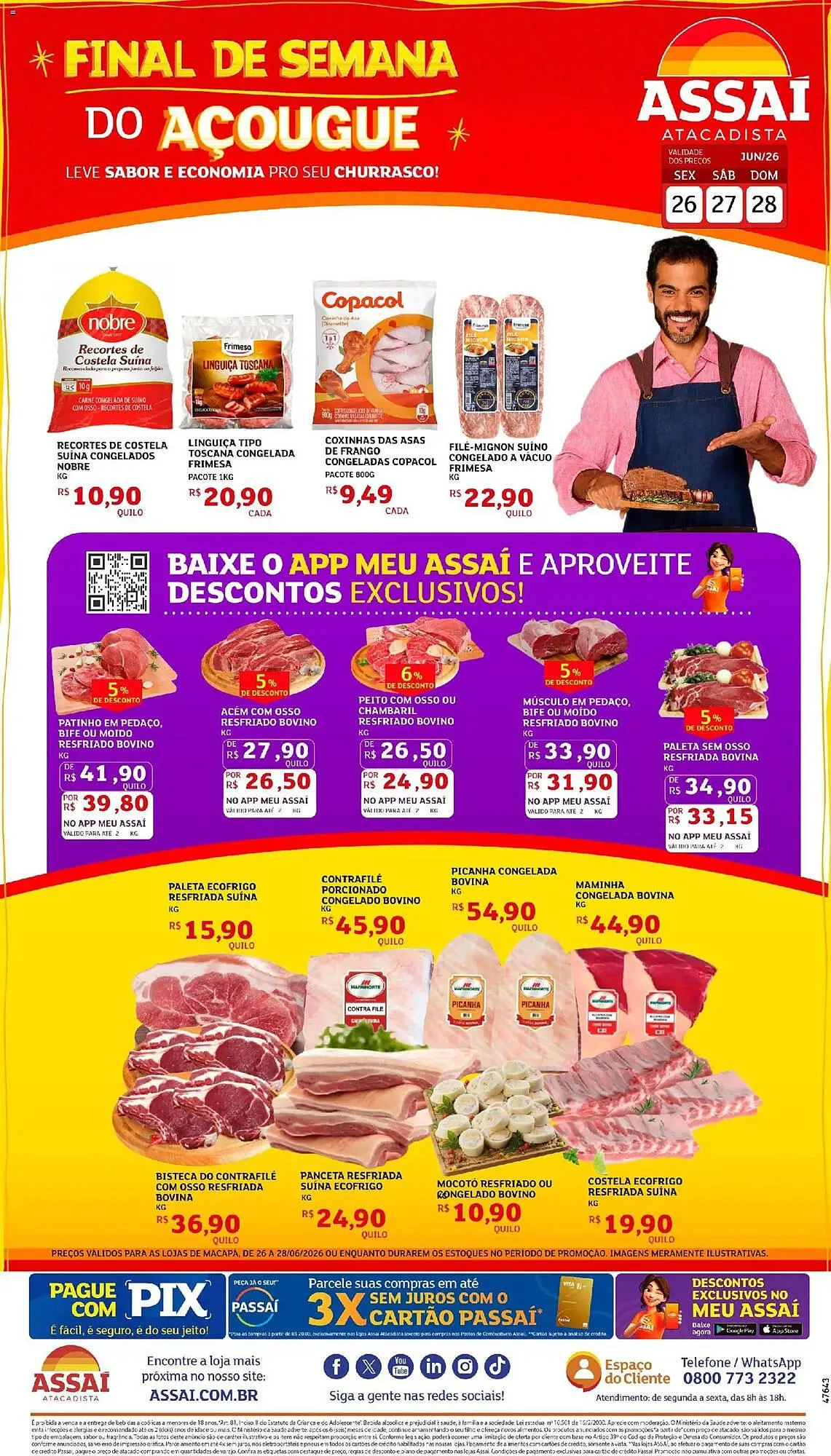 Encarte de Encarte Assaí Atacadista 26 de junho até 28 de junho 2026 - Pagina 1