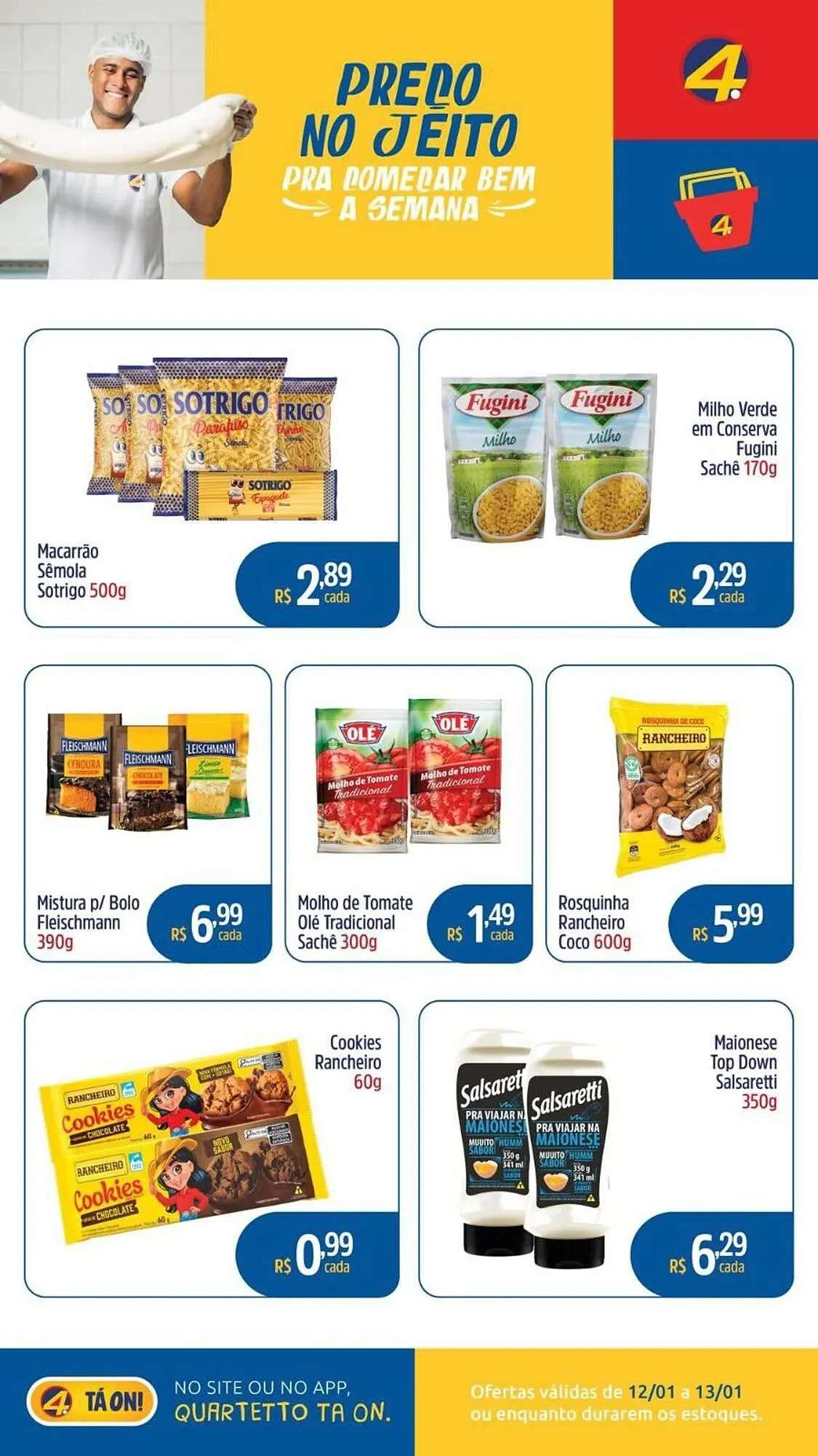 Encarte de Catálogo Quartetto Supermercados 12 de janeiro até 13 de janeiro 2026 - Pagina 3