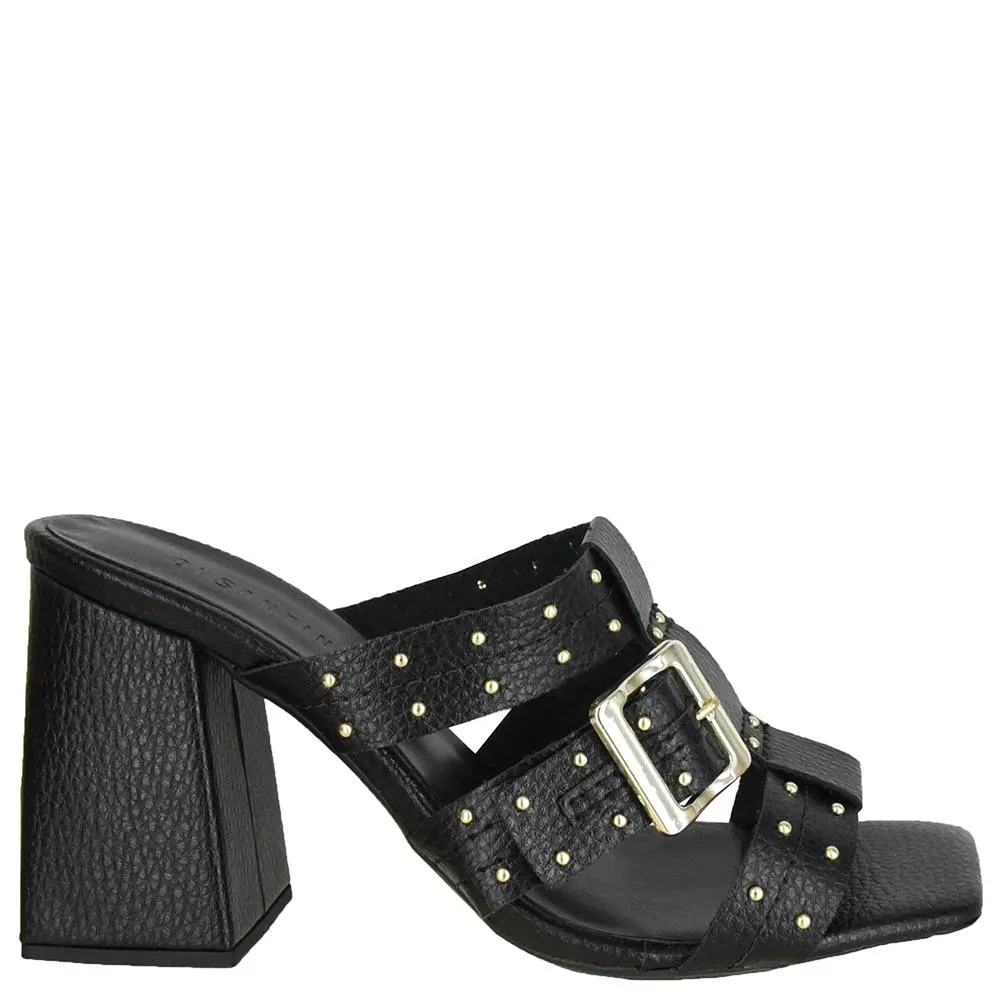 TAMANCO SALTO QUADRADO ALTO BOLINHAS E FIVELA DI SANTINNI