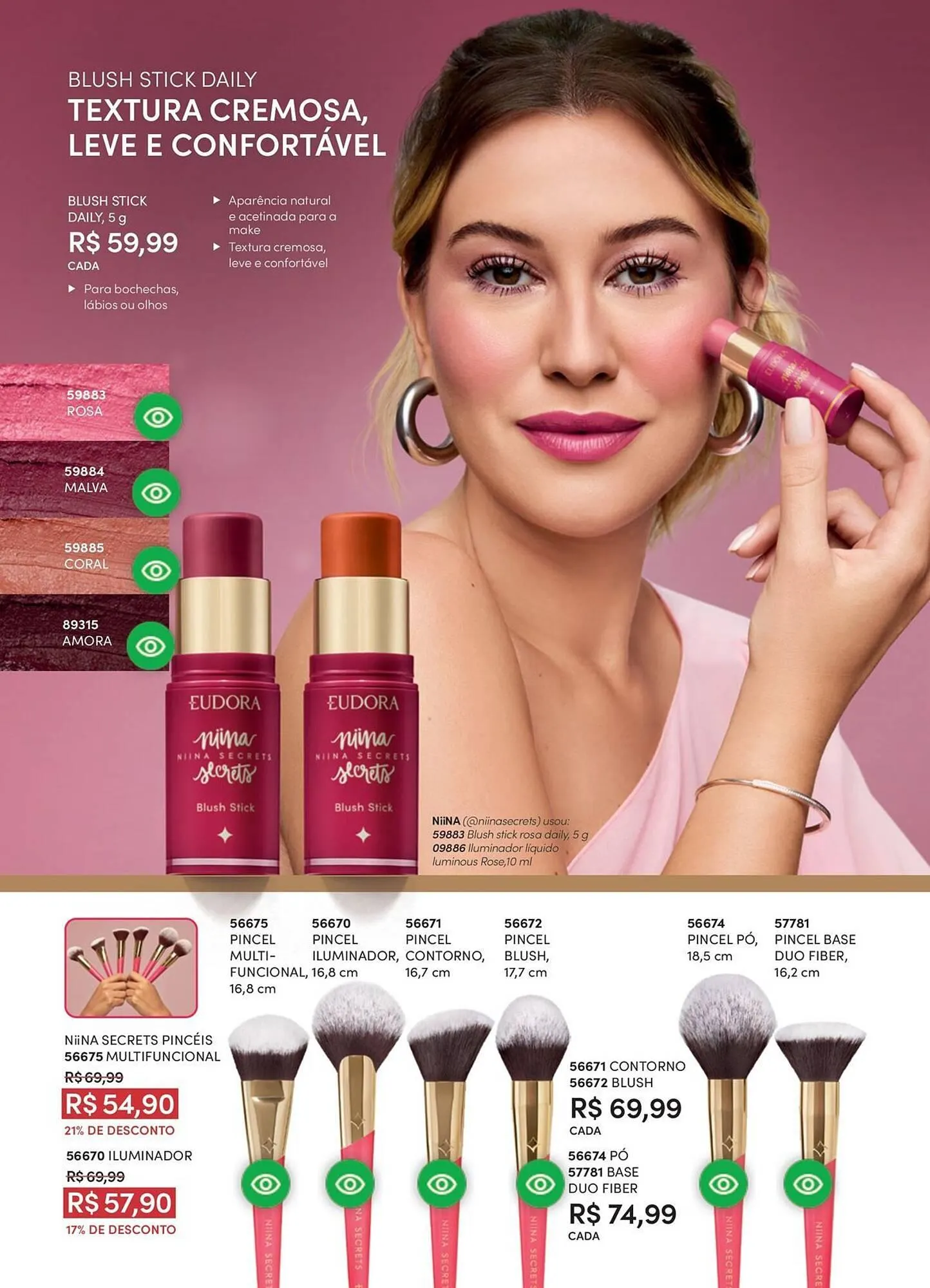 Encarte de Catálogo Eudora 24 de fevereiro até 31 de março 2026 - Pagina 64